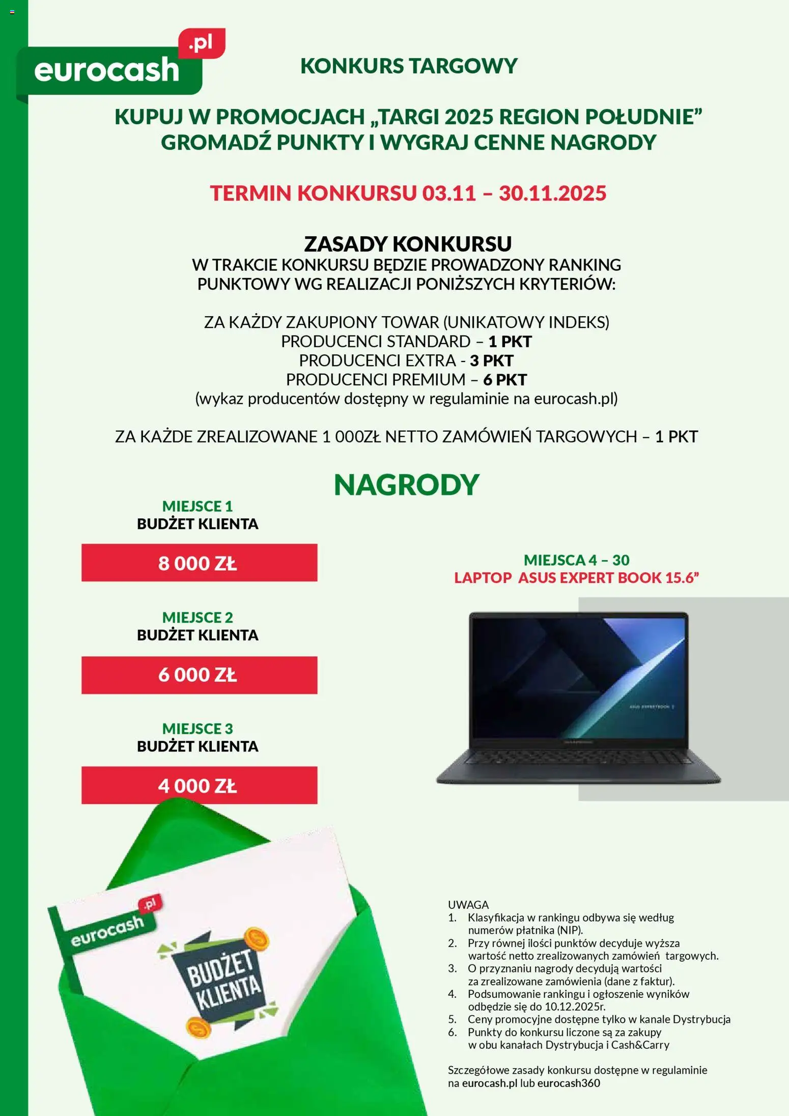 Eurocash Gazetka - Targi Jesień od 17.11.2025 | Strona: 2 | Produkty: Laptop
