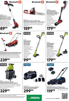 Prisma-mainoslehti voimassa 30.03.2026 alkaen | Sivu: 9 | Tuotteet: Silppuri, Robottiruohonleikkuri, Akku, Laturi