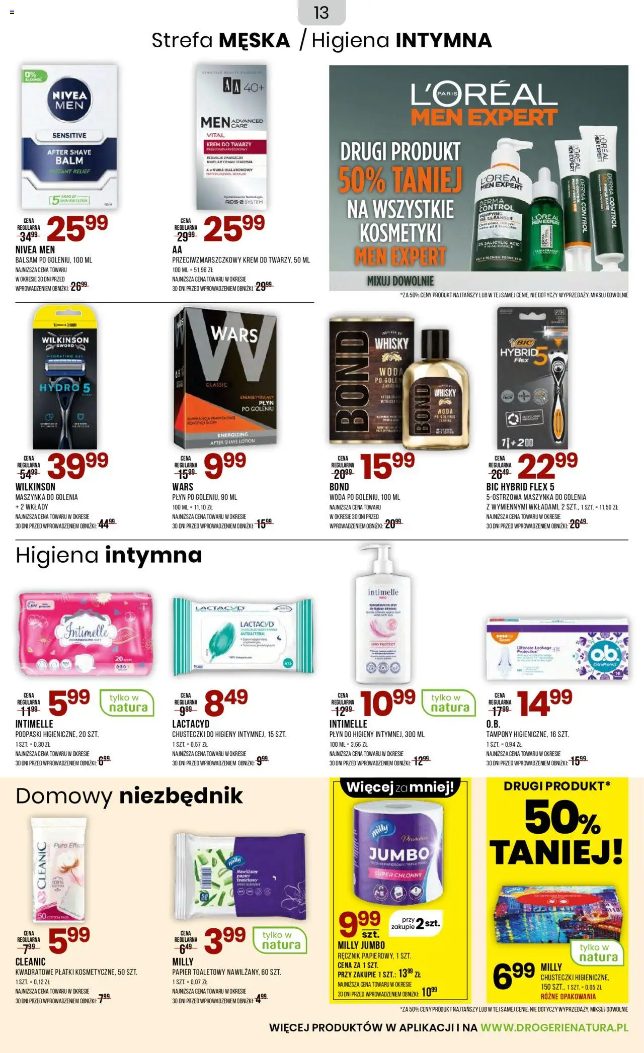 Drogerie Natura Gazetka od 20.09.2025 | Strona: 13 | Produkty: Maszynka do golenia, Płatki, Krem, Krem do twarzy