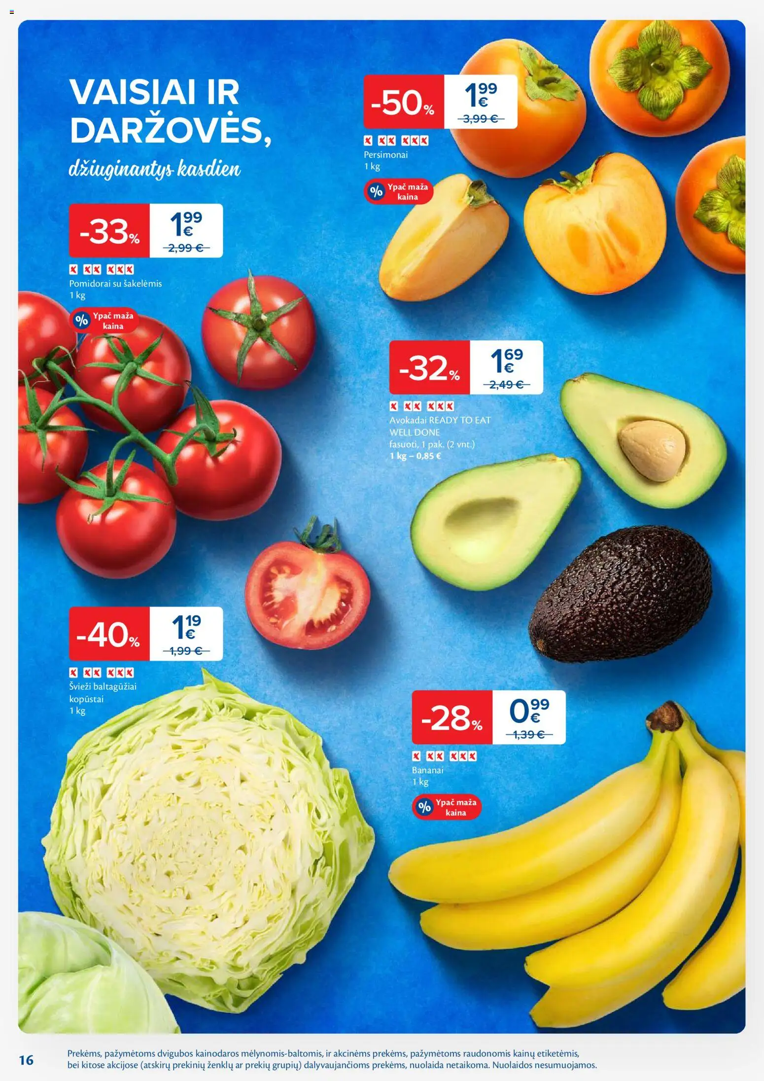 MAXIMA akcijos nuo 25.11.2025 | Puslapis: 16 | Prekių: Avokadai, Pomidorai, Bananai