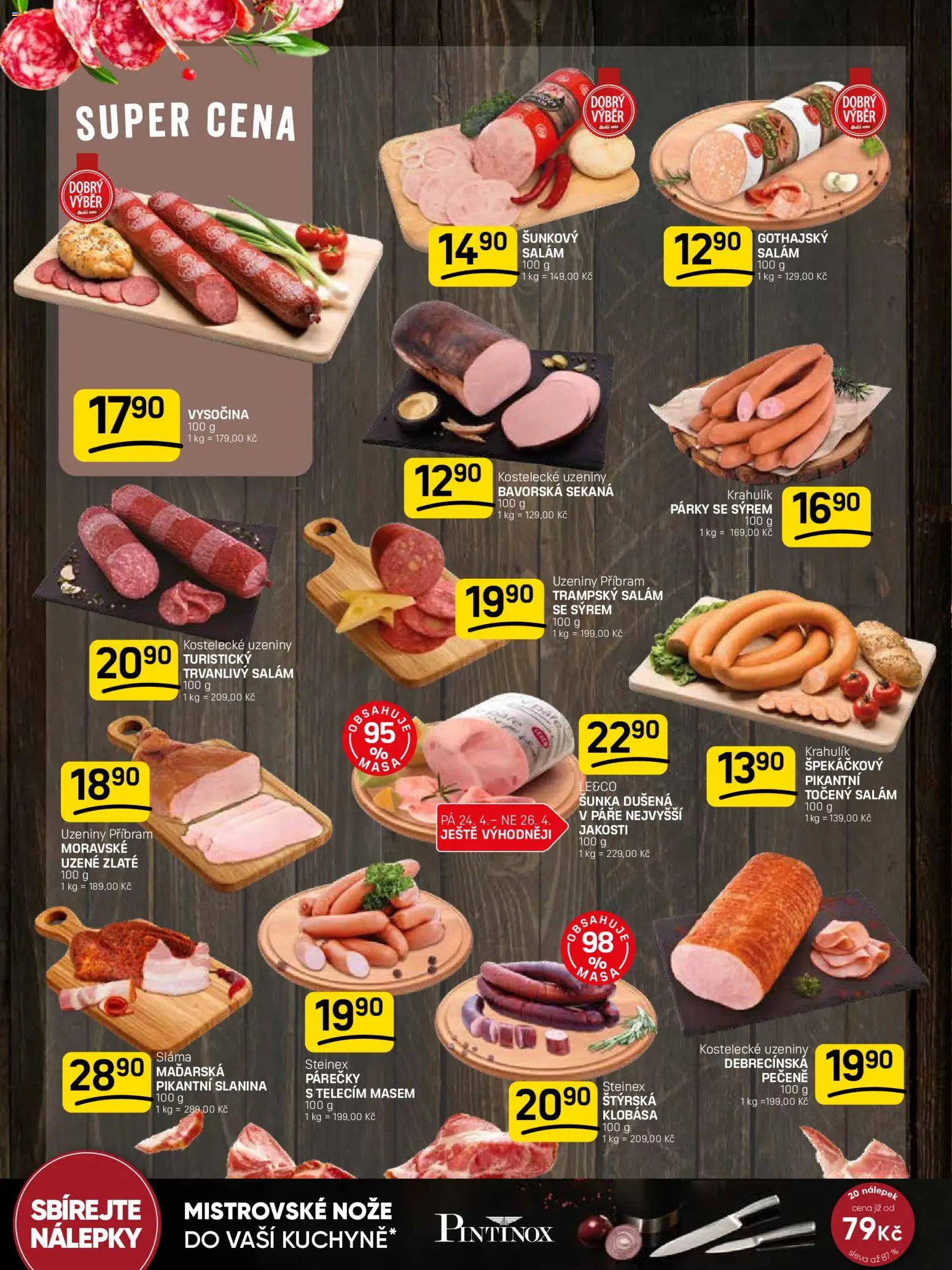 Flop leták od 22.04.2026 | Strana: 2 | Produkty: Salám, Nálepky, Klobása, Točený salám