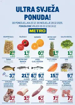 Metro - Ultra svježa ponuda - Pregled kataloga iz trgovine Metro, vrijedi od 22.12.2025