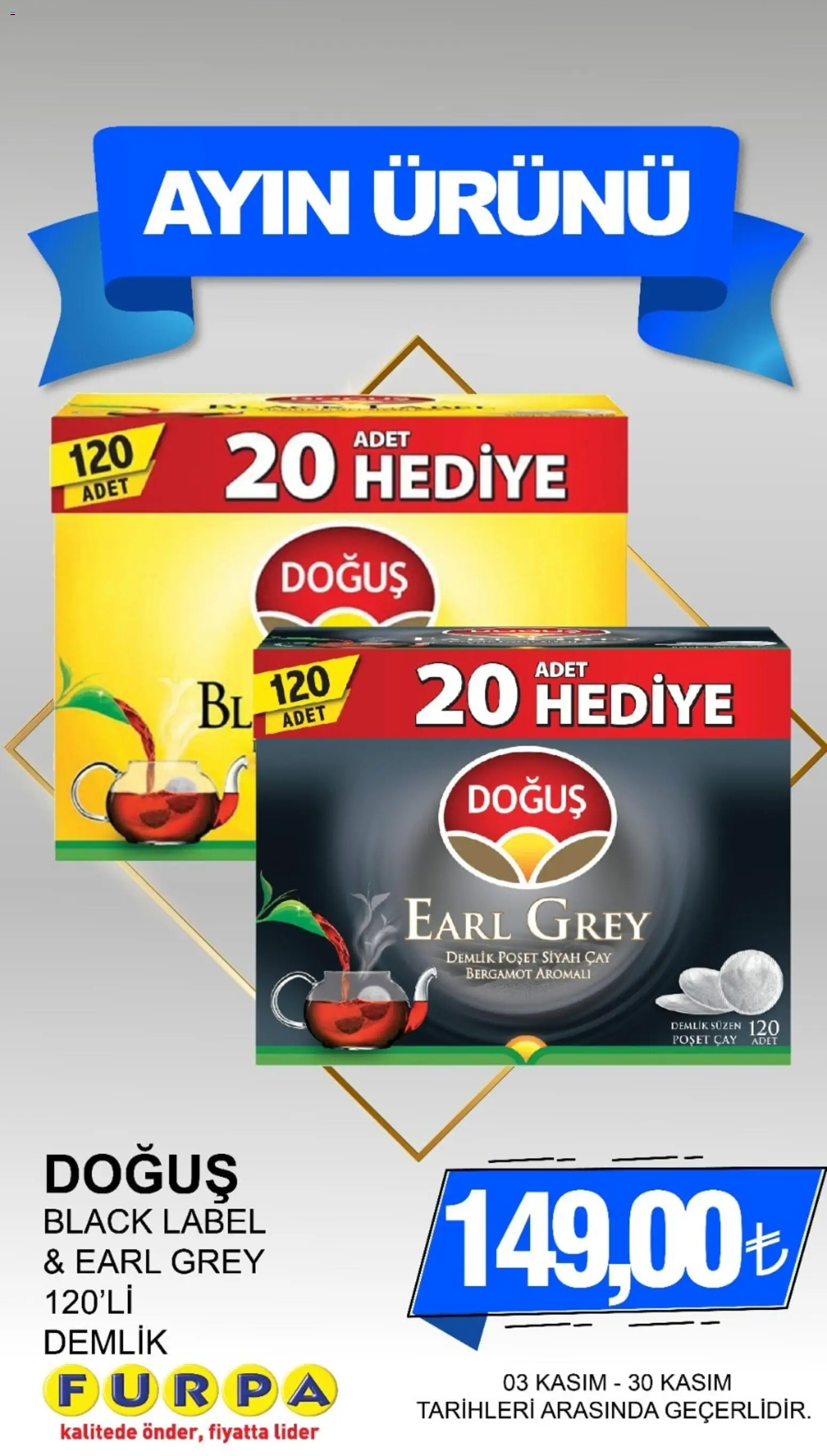 Furpa Ayın Ürünleri - 03.11.2025 tarihinden itibaren geçerlidir | Sayfa: 10 | Ürünler: Çay, Demlik