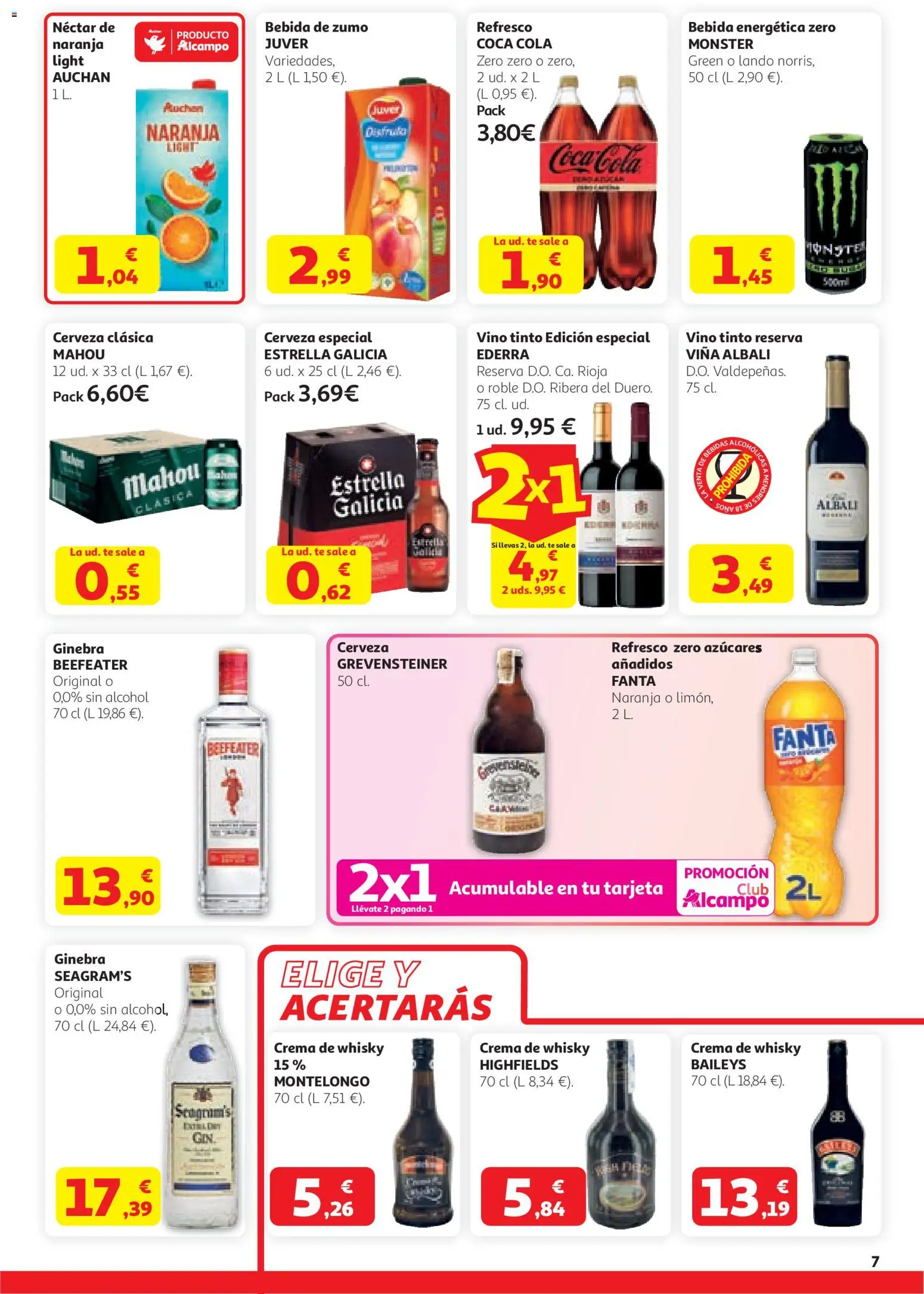 Alcampo SST Catalán │ válido desde el 12.03.2026 | Página: 7 | Productos: Ginebra, Ροζ πιπέρι, Té, Néctar