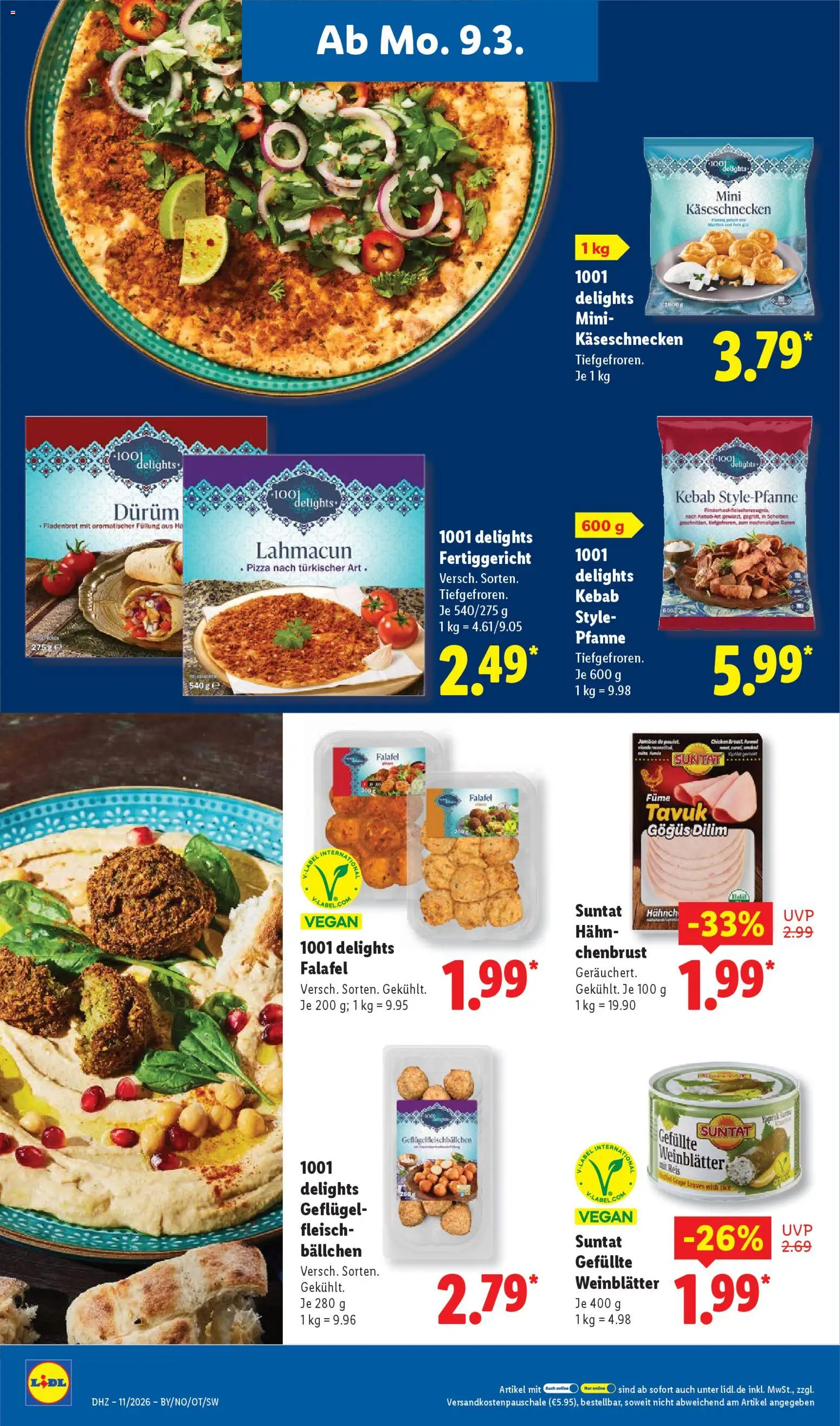 Lidl Prospekt Holzminden – gültig ab 09.03.2026 | Seite: 28 | Produkte: Pizza, Reis, Fleisch