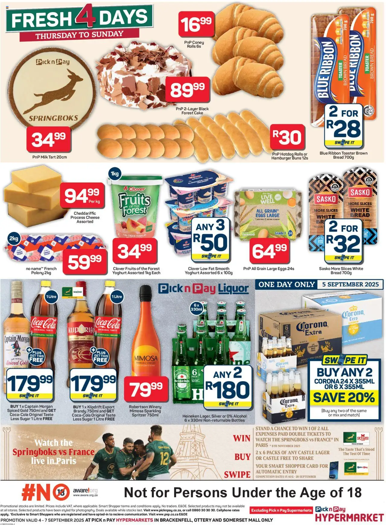 New Pick n Pay catalogue – valid from 04.09.2025 | Page: 2 | Products: Buns, Bread, Polony, Cream