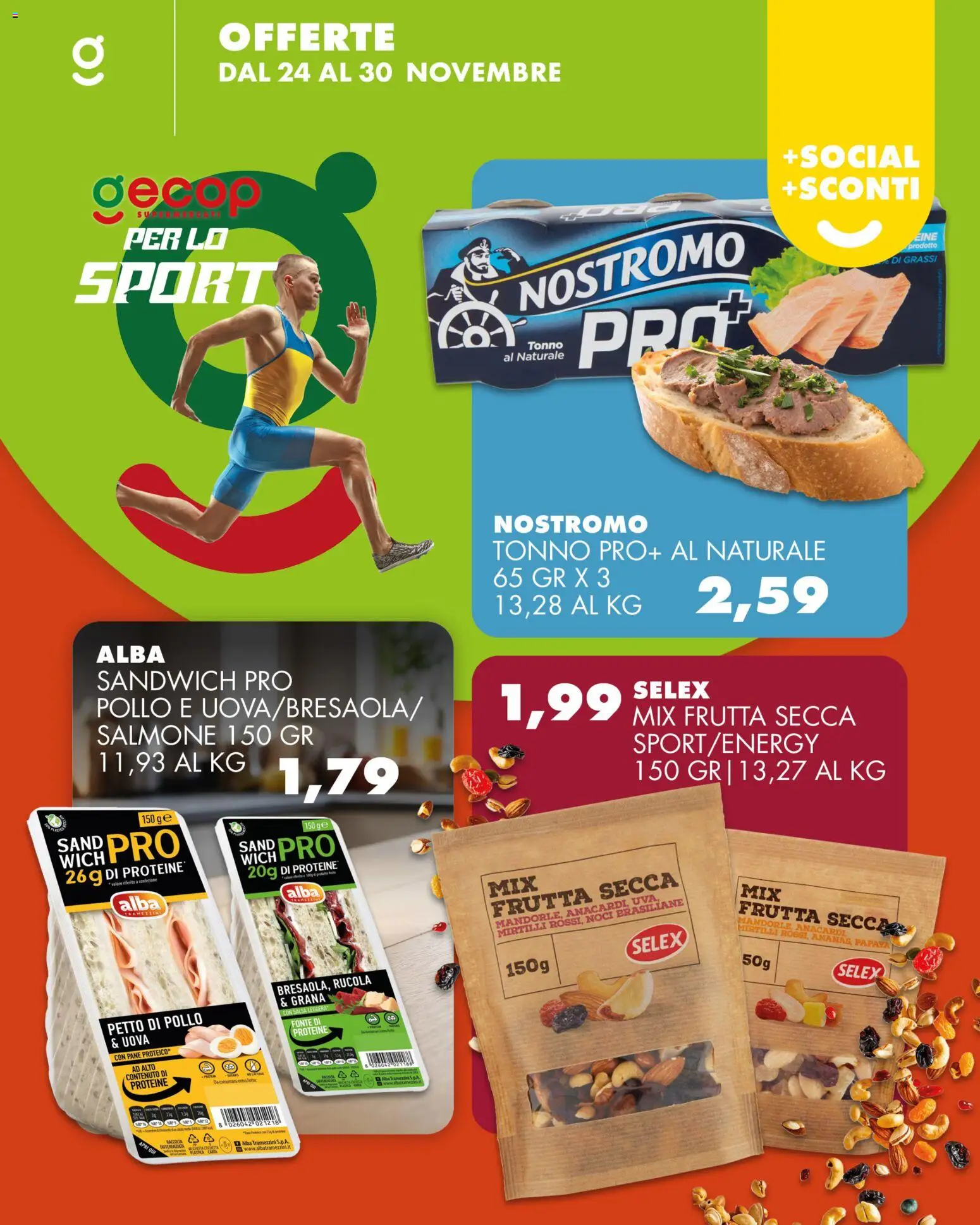 Volantino GECOP del 24.11.2025 | Pagina: 5 | Prodotti: Petto di Pollo, Rucola, Frutta, Mirtilli