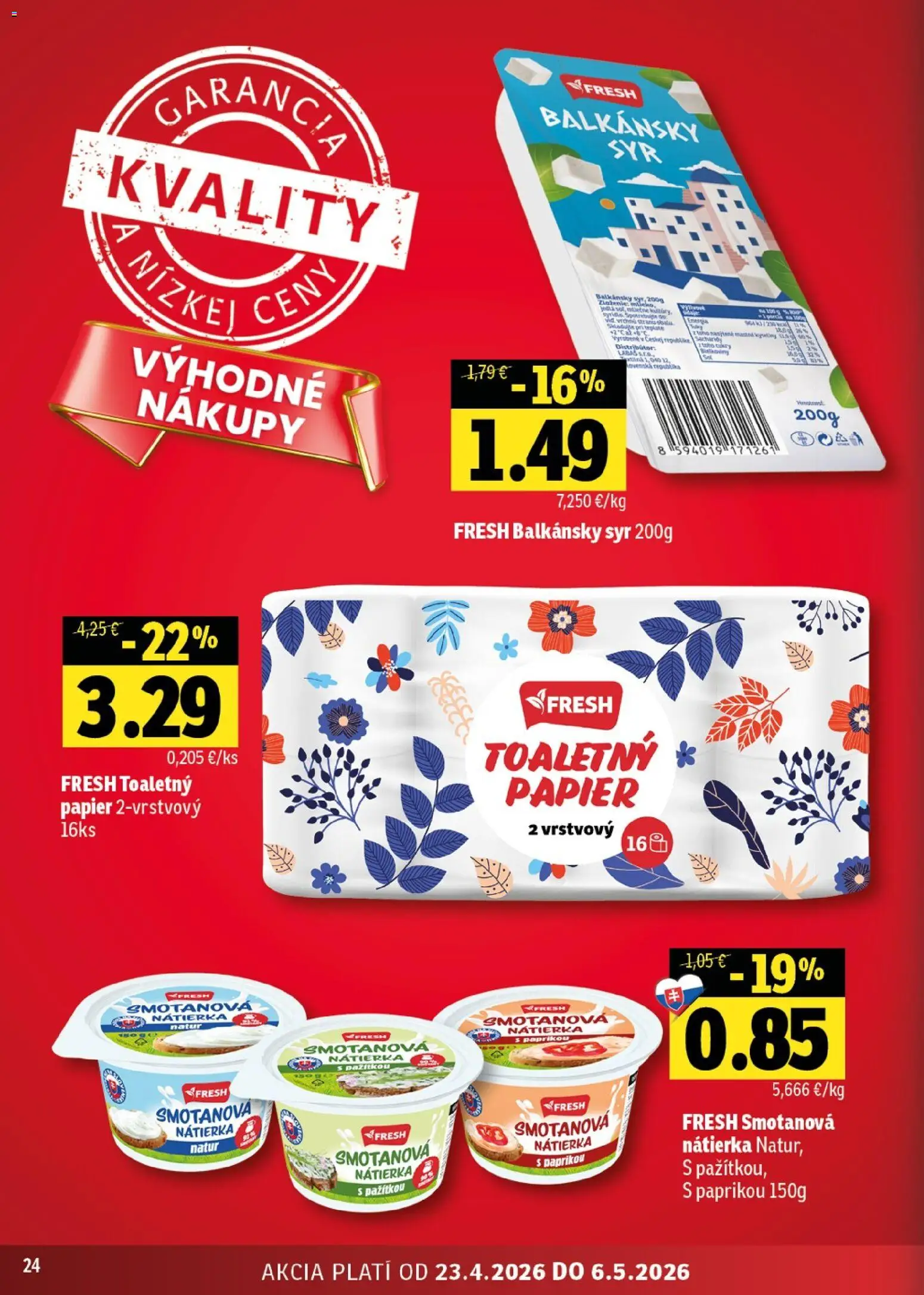Nové Fresh akcie – leták je platný od 23.04.2026 | Strana: 24