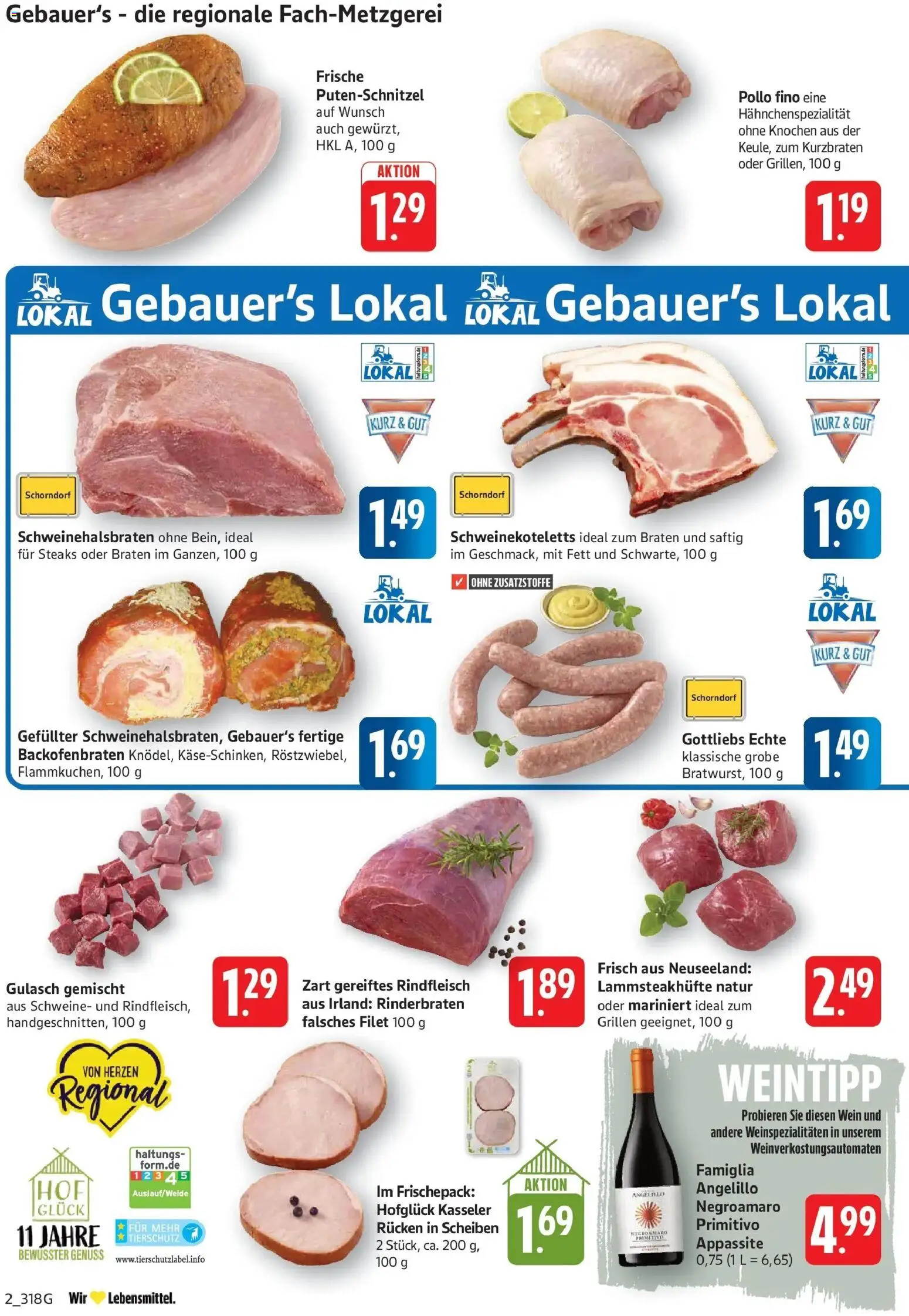 Edeka prospekt Geislingen	 – gültig ab 02.03.2026 | Seite: 2 | Produkte: Gulasch, Putenschnitzel, Wein, Rindfleisch