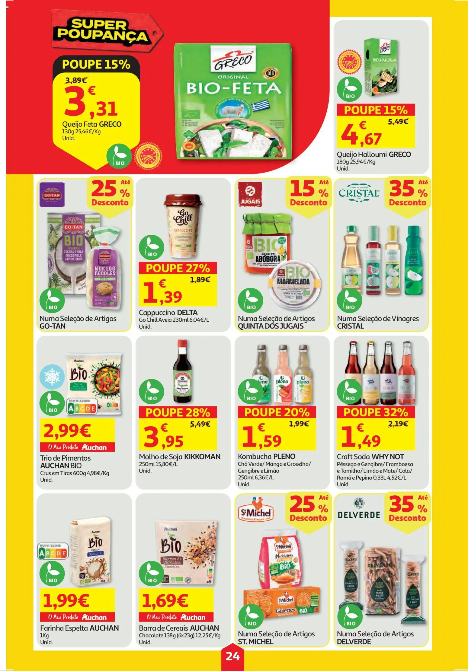 Auchan folheto │ válido de 06.11.2025 | Página: 24 | Produtos: Queijo, Chocolate, Chá, Soda