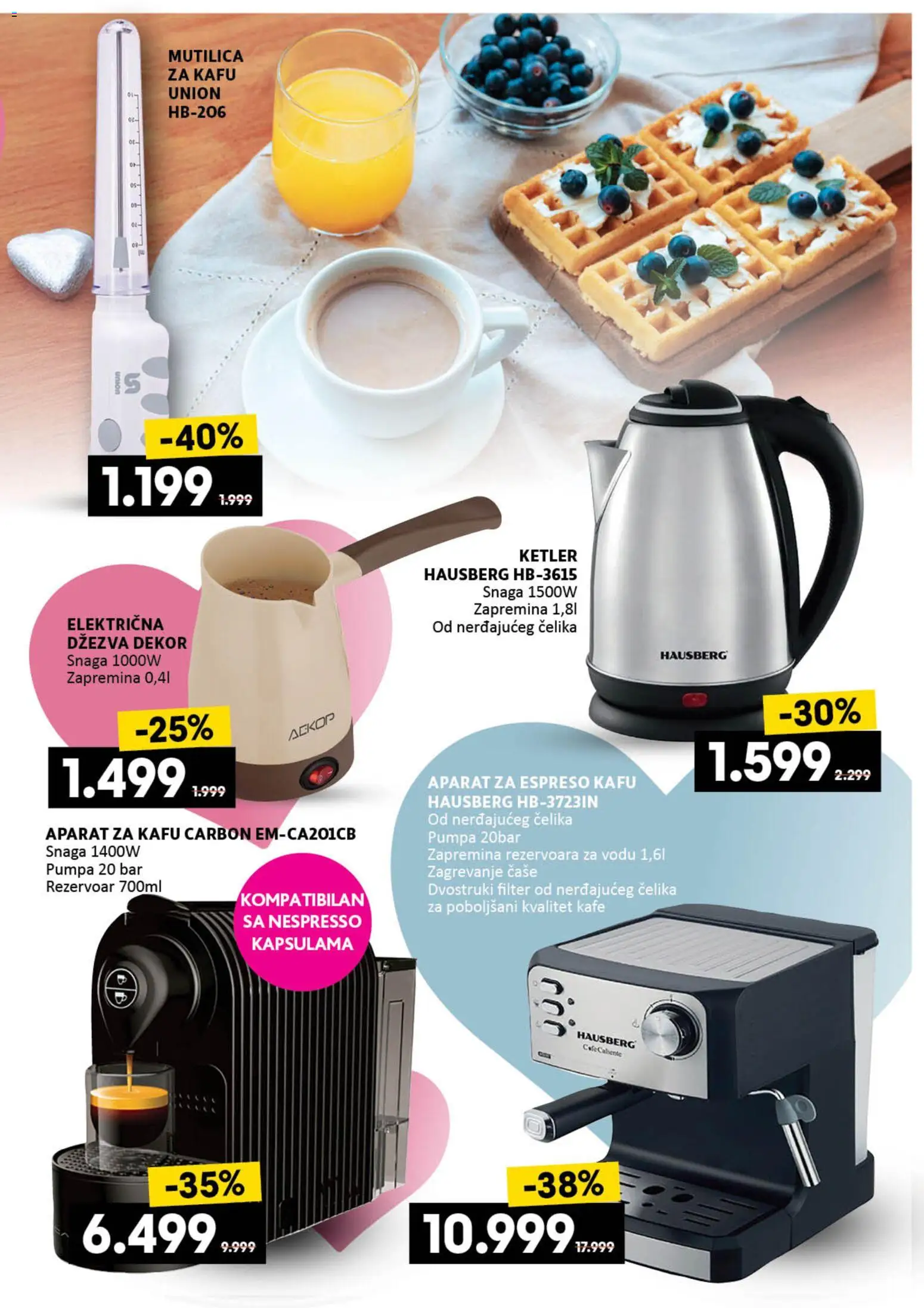 Idea katalog - važi od 12.02.2026 | Strana: 9 | Proizvode: Ketler, Mutilica, Džezva, Nespresso