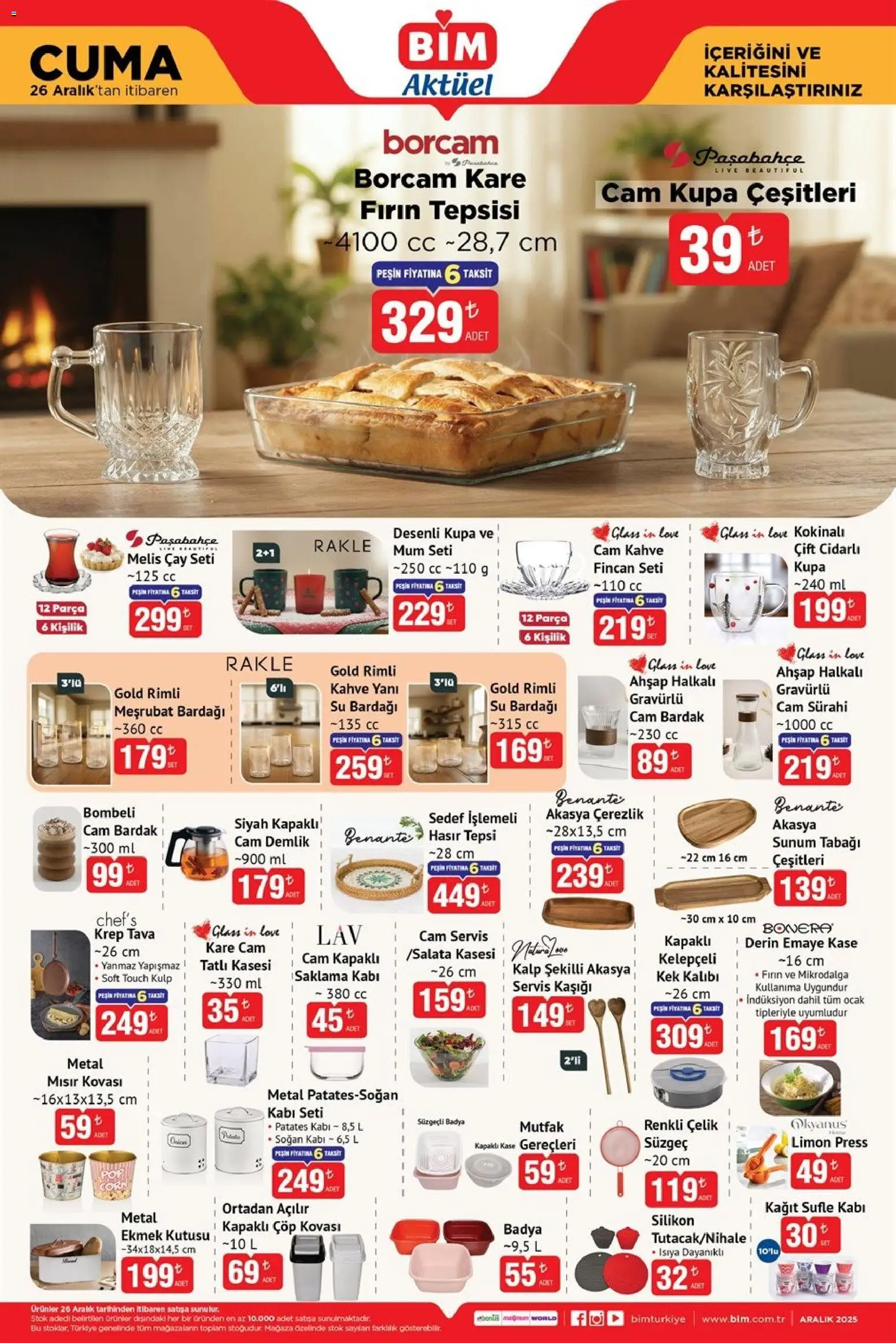 BİM Katalog Cuma - 26.12.2025 tarihinden itibaren geçerlidir | Sayfa: 2