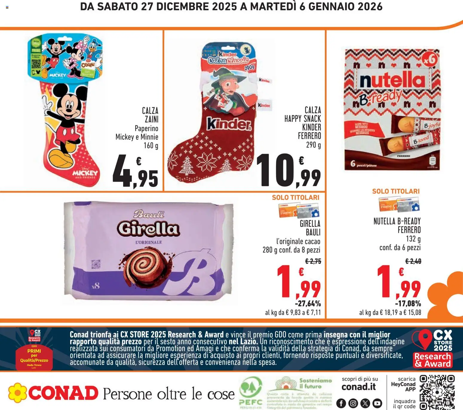 Volantino Conad del 27.12.2025 | Pagina: 24 | Prodotti: Nutella, Cacao