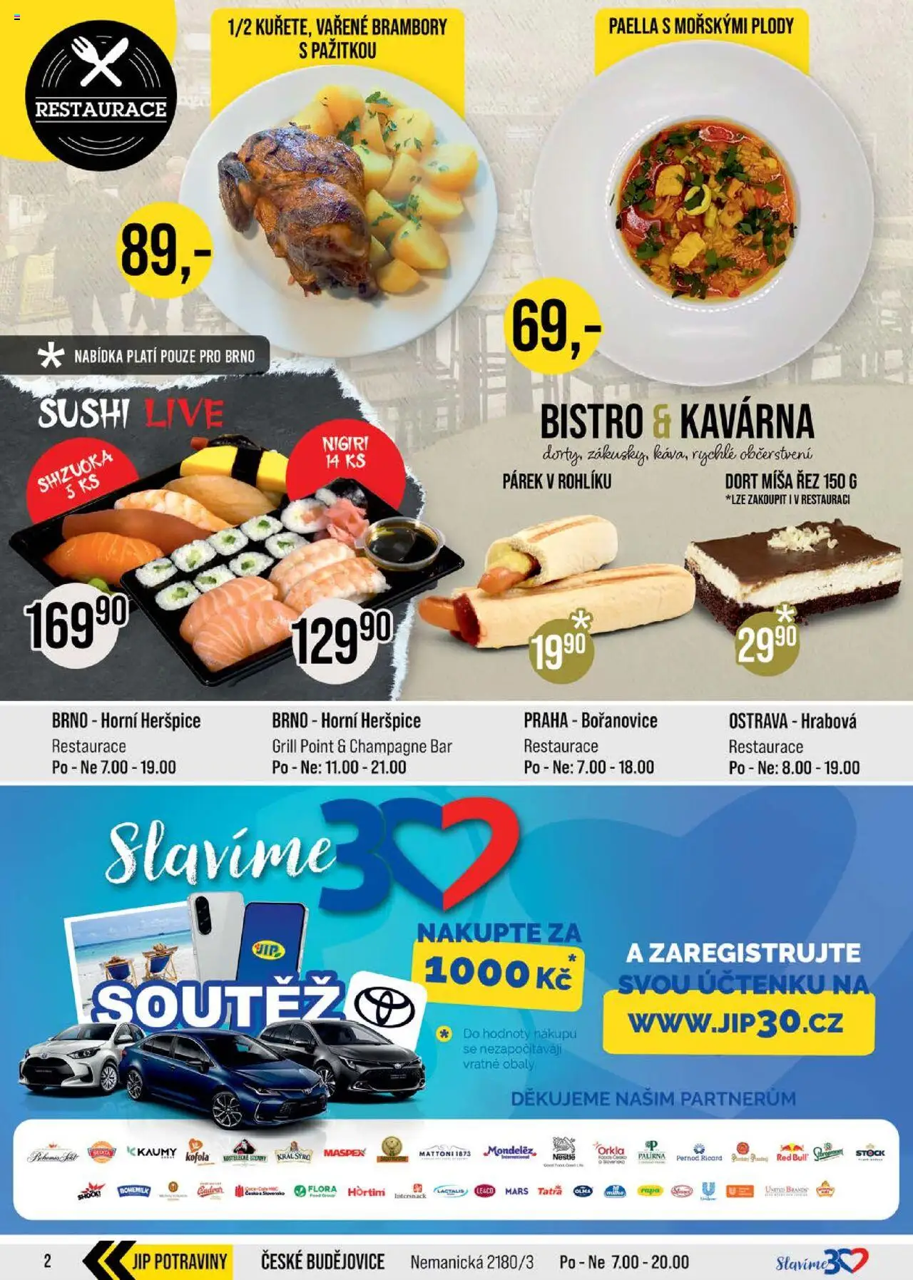 Jip leták - Cash & Carry od 17.09.2025 | Strana: 2 | Produkty: Kofola, Potraviny, Champagne, Flora