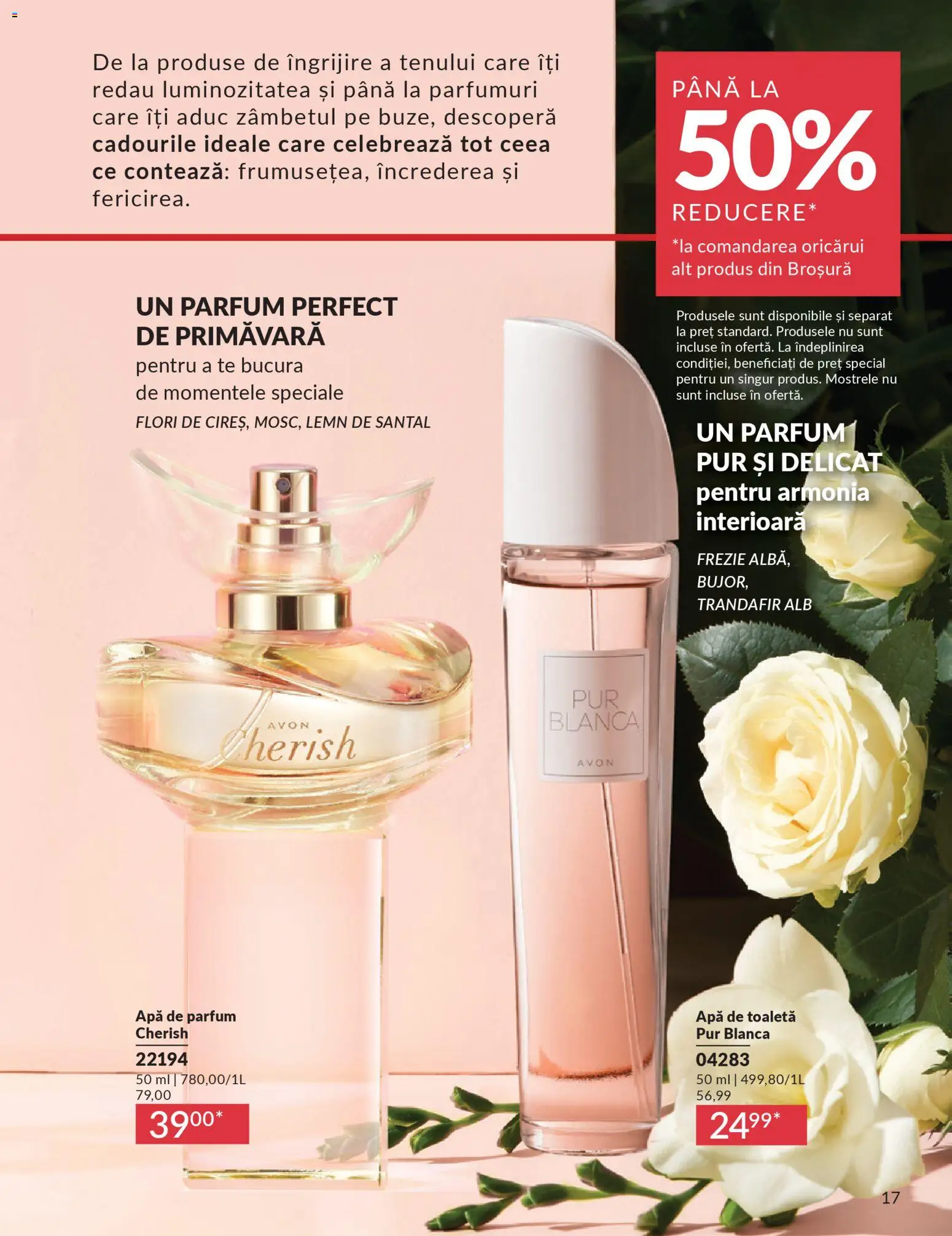 Noul catalog Avon – valabil de la 01.03.2026 | Pagină: 19 | Produse: Apă de parfum, Trandafir, Parfum, Apă
