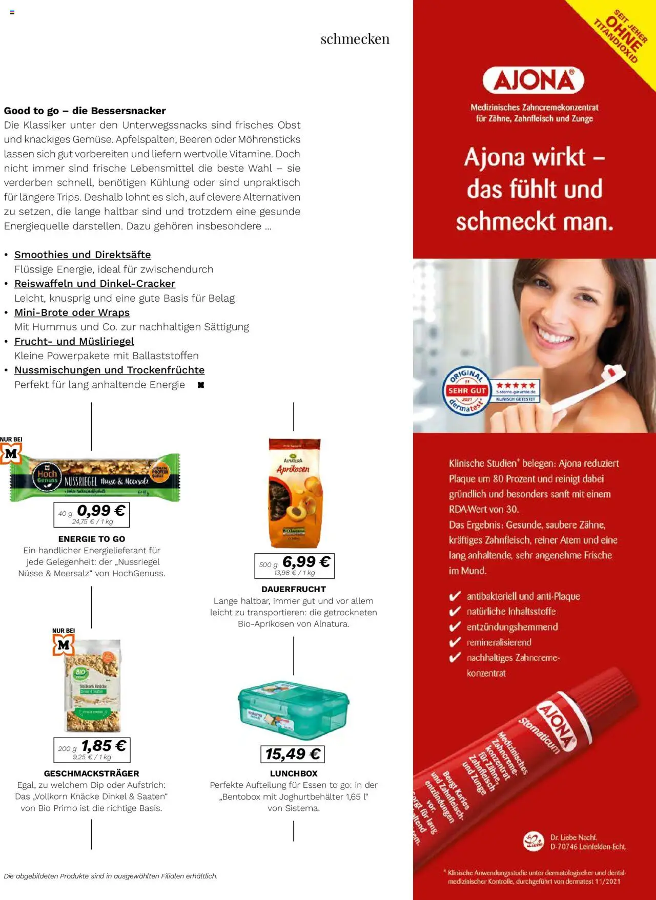 Müller  Lifestyle - gültig ab dem 11.07.2025 | Seite: 67 | Produkte: Energy, Obst, Nüsse