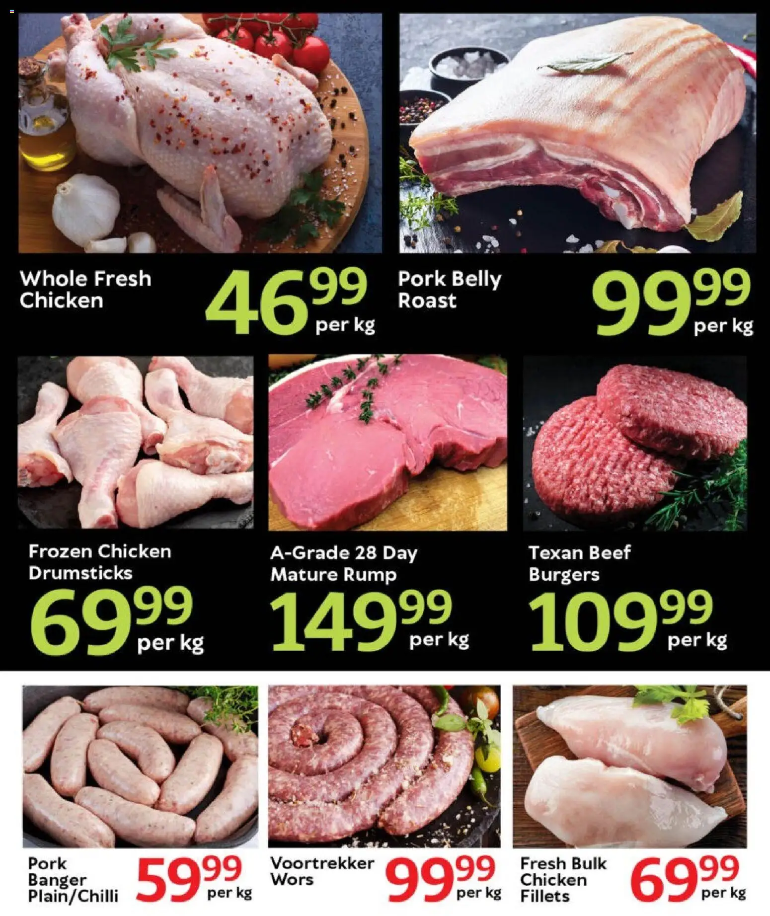 New Oxford Freshmarket catalogue – valid from 03.11.2025 | Page: 3 | Products: Chicken, Pork, Beef, Burgers