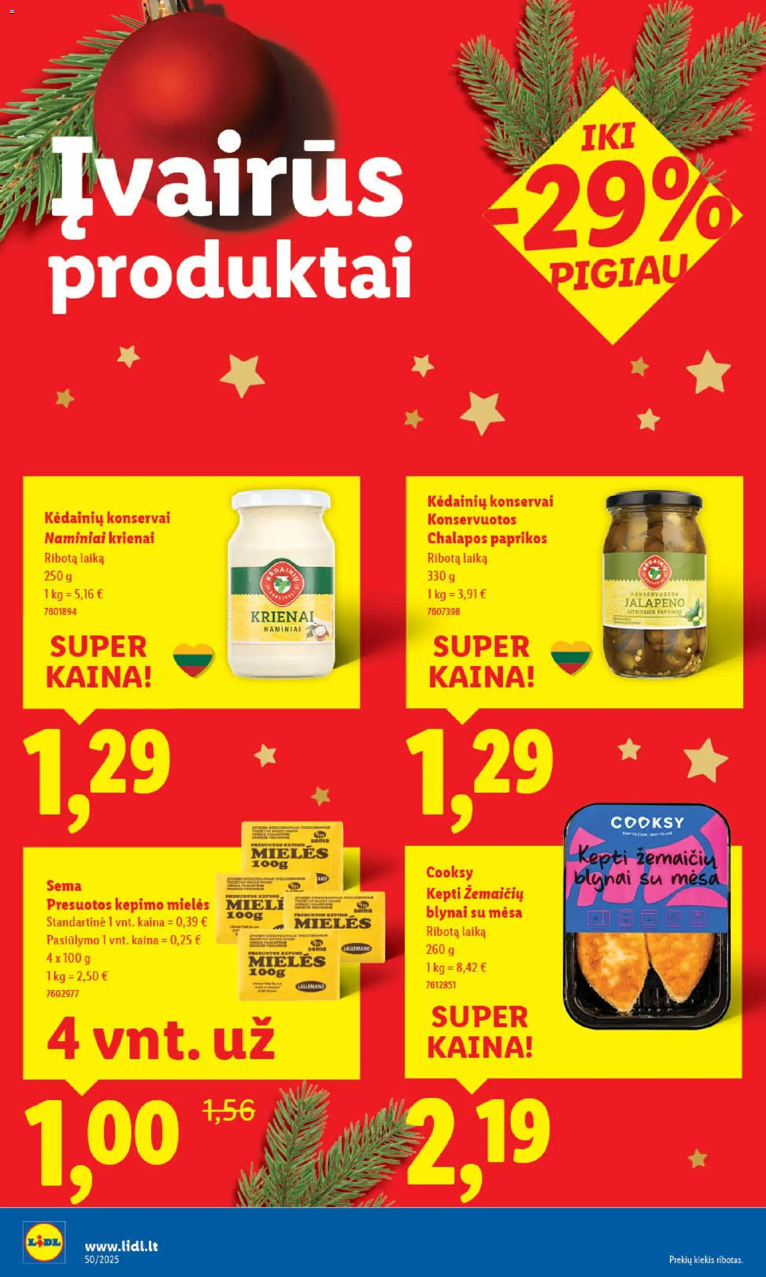 LIDL akcijos nuo 11.12.2025 | Puslapis: 42 | Prekių: Konservai