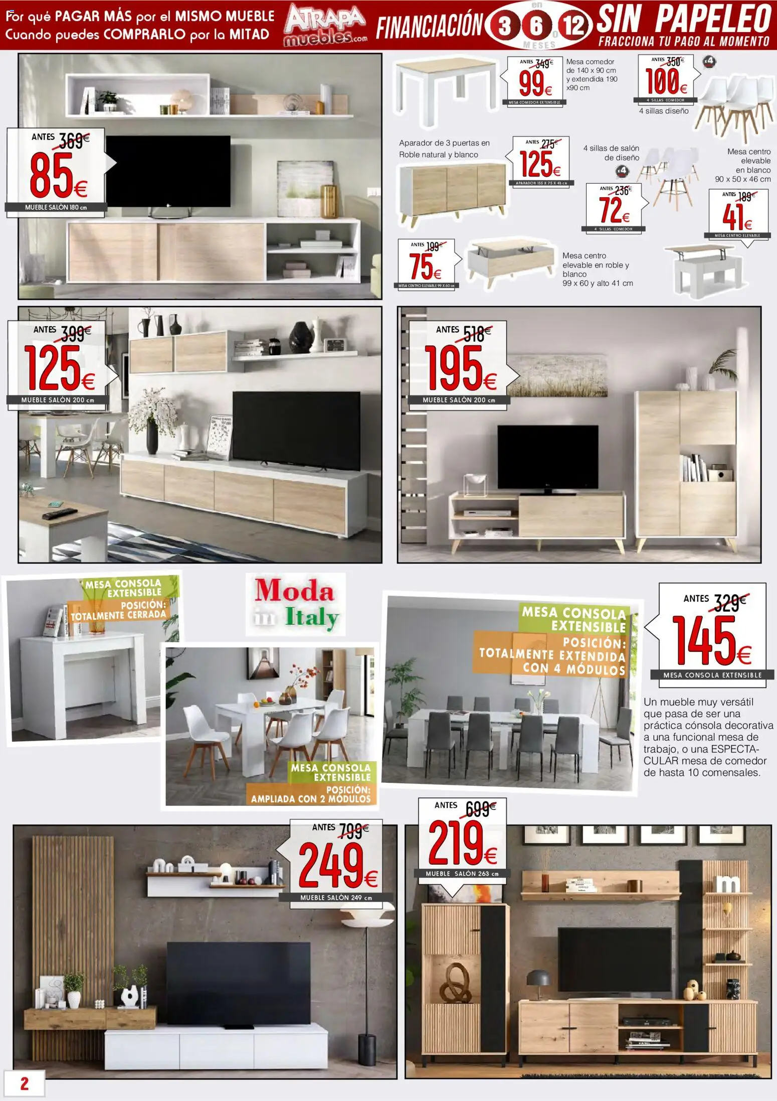 Atrapa Muebles - Black Friday │ válido desde el 14.11.2025 | Página: 6 | Productos: Consola, Mesa, Aparador