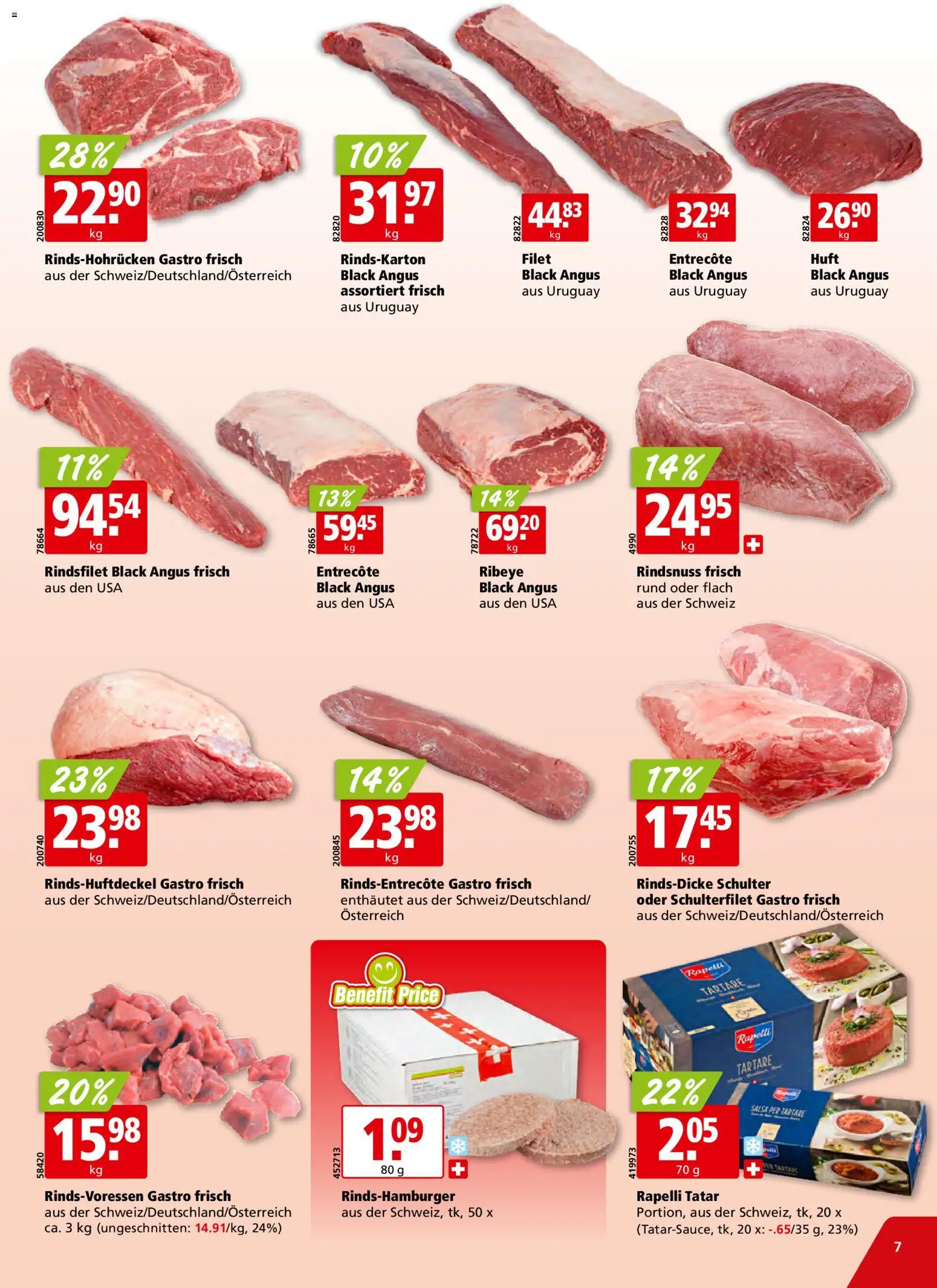 Aligro Aktionen Schlieren, Gossau SG, Frauenfeld, Rapperswil-Jona, Sargans, Bern, Brüttisellen, Pratteln, Emmen, Spreitenbach – gültig ab 19.01.2026 | Seite: 7