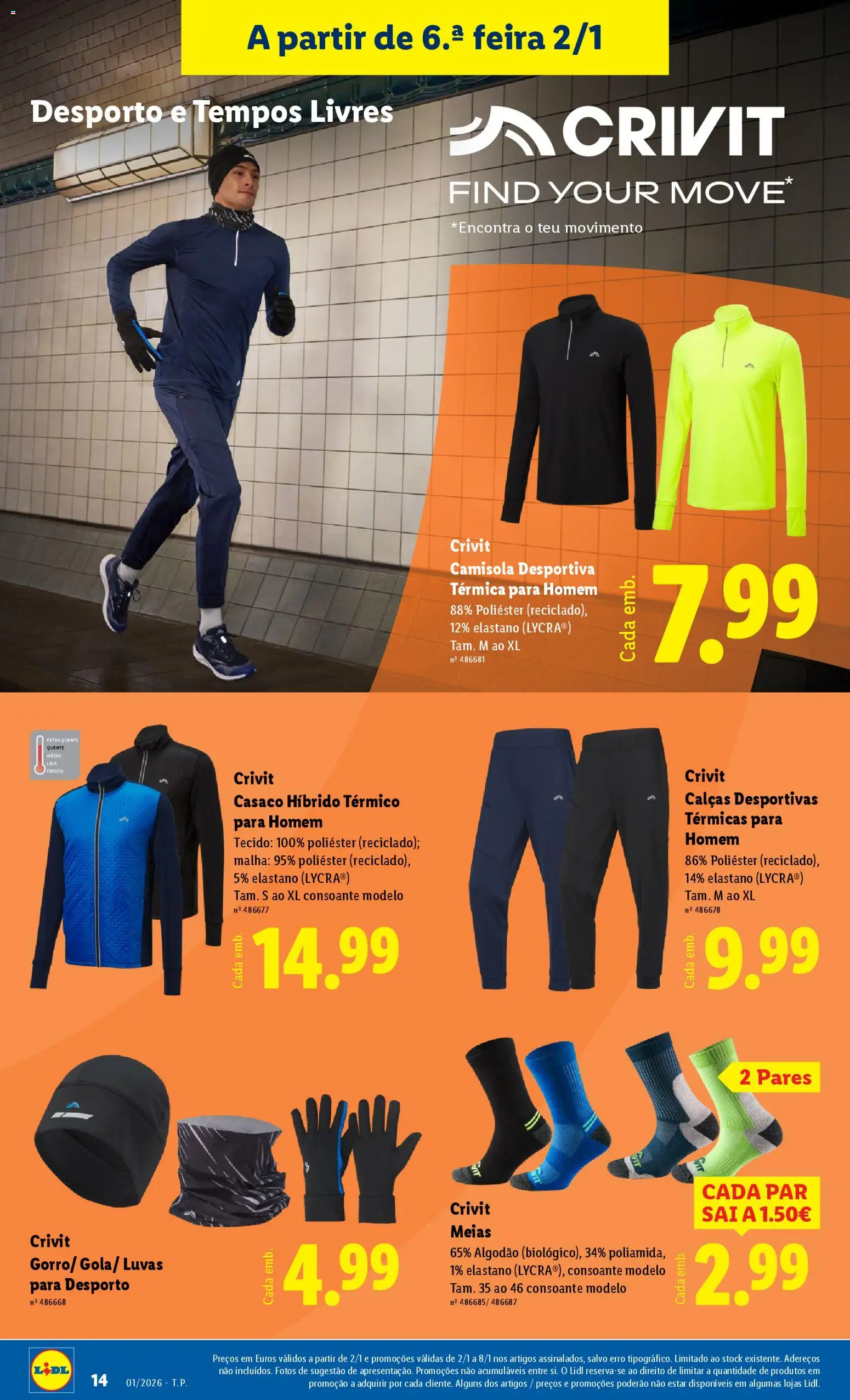 Lidl Novidades │ válido de 29.12.2025 | Página: 14 | Produtos: Algodão, Calças, Saia, Camisola