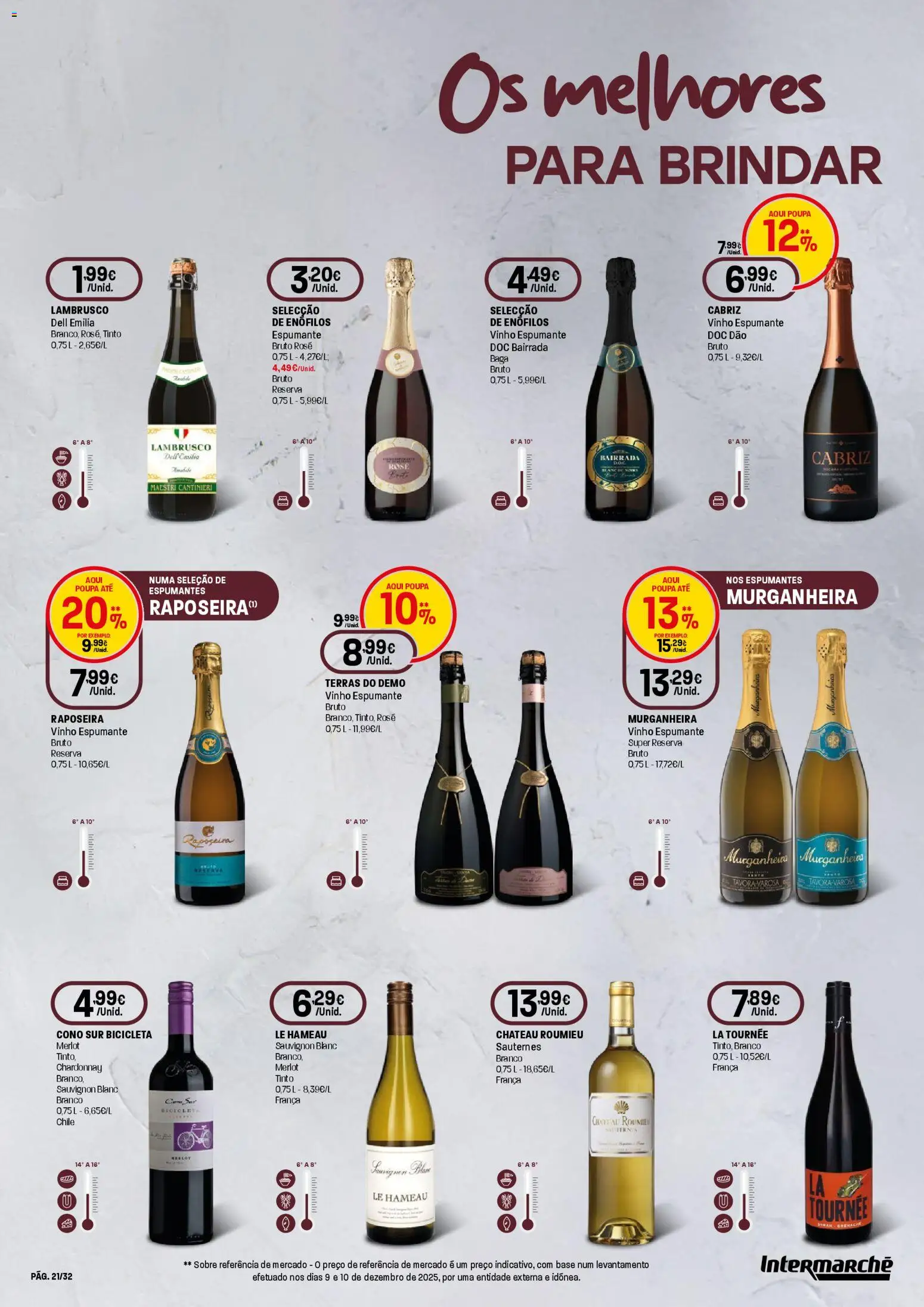 Intermarché - Queijos, Vinhos e Enchidos Super │ válido de 29.01.2026 | Página: 21 | Produtos: Espumante, Bicicleta, Base, Vinho