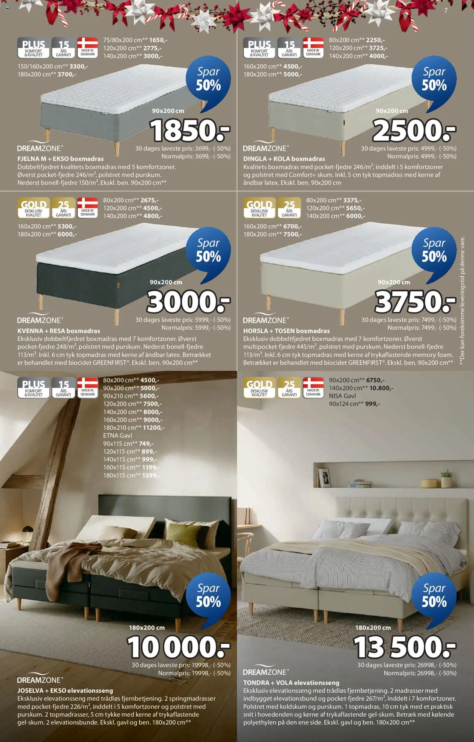 JYSK tilbudsavis – gyldig fra 17.12.2025 | Side: 7 | Produkter: Elevationsseng