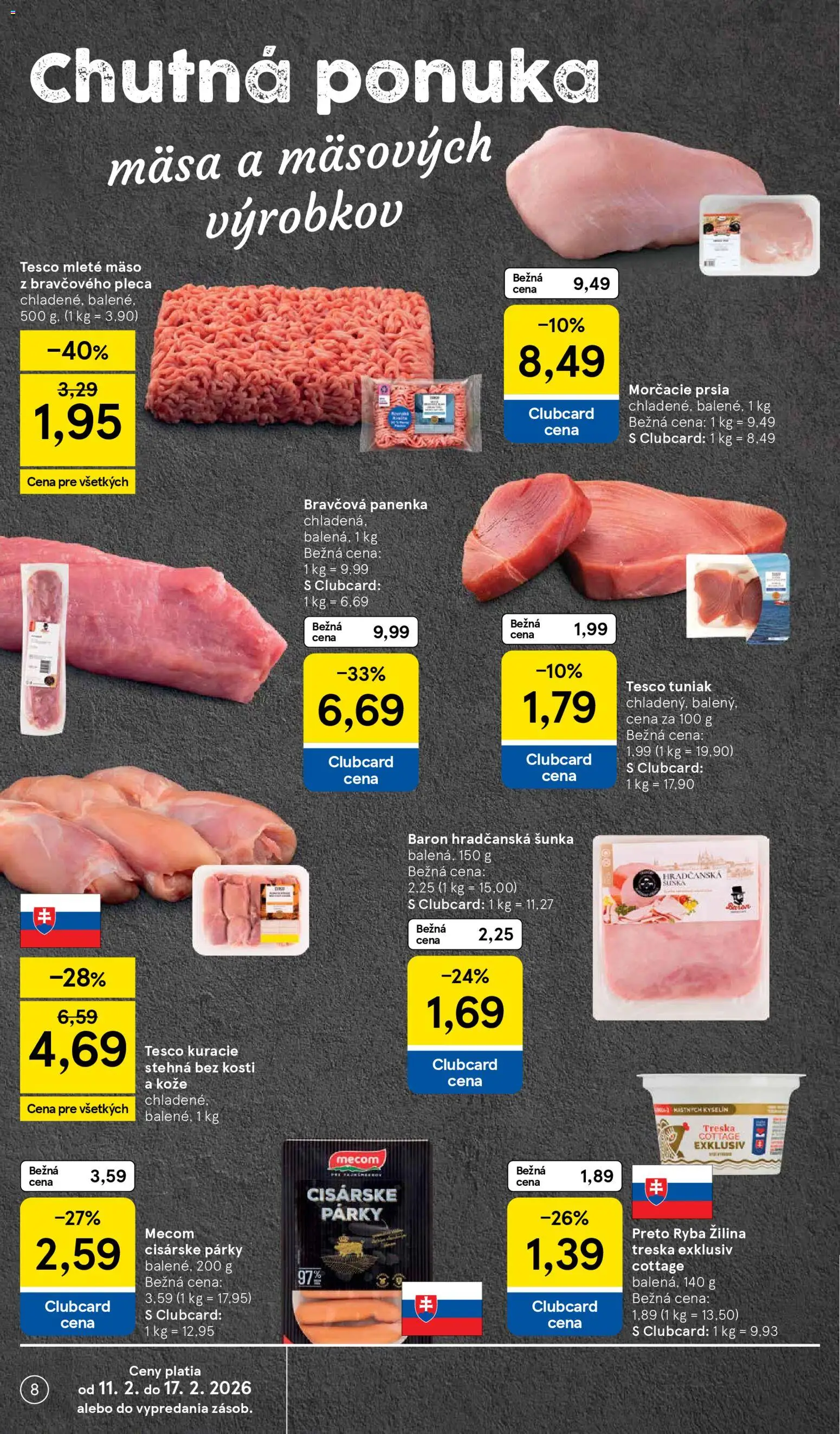 Nové Tesco akcie – leták je platný od 11.02.2026 | Strana: 8