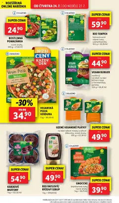 Lidl leták od 24.07.2025 | Strana: 18 | Produkty: Vegan, Tempeh, Sirup, Gnocchi