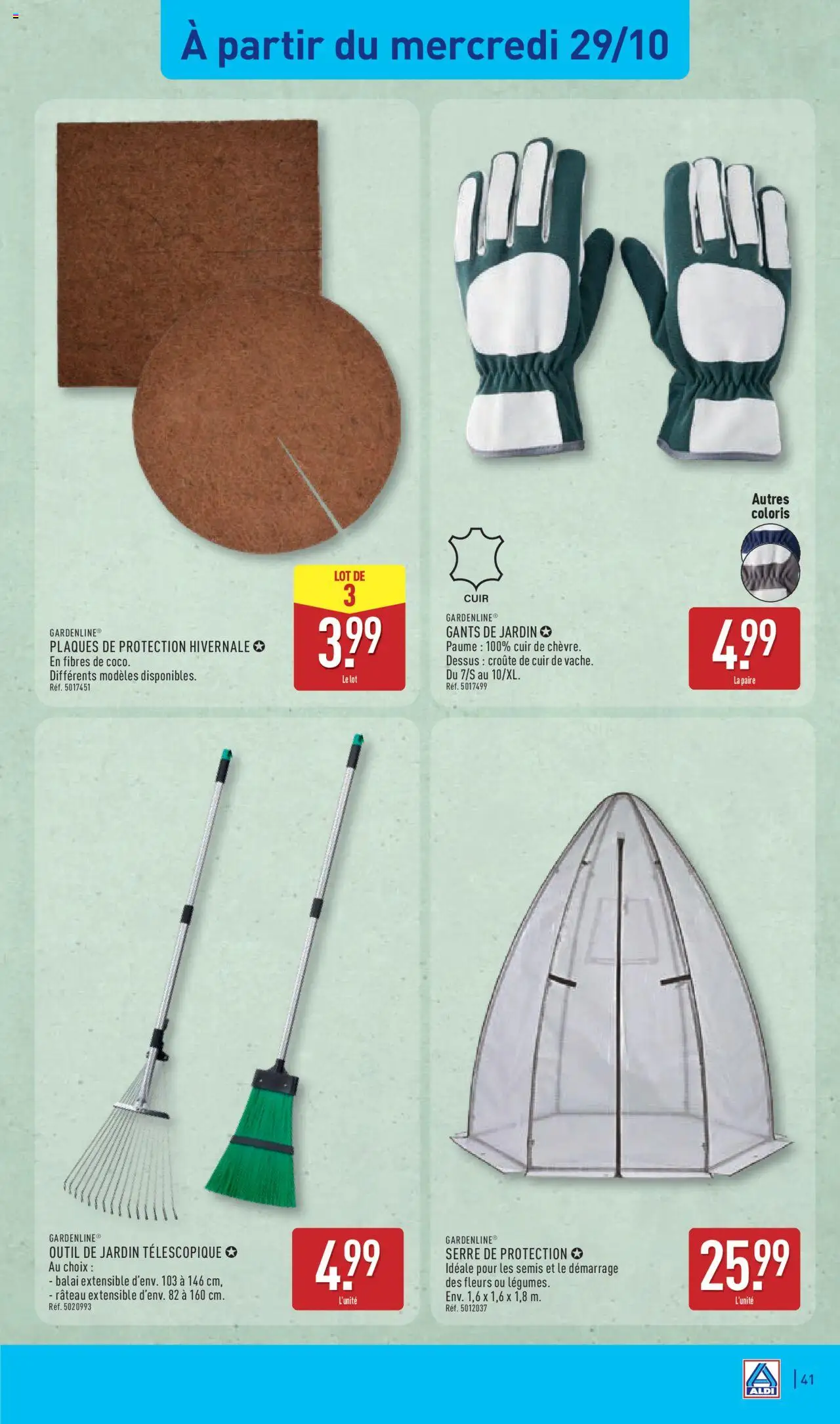 {H1} | Page: 45 | Produits: Balai, Rateau, Gants