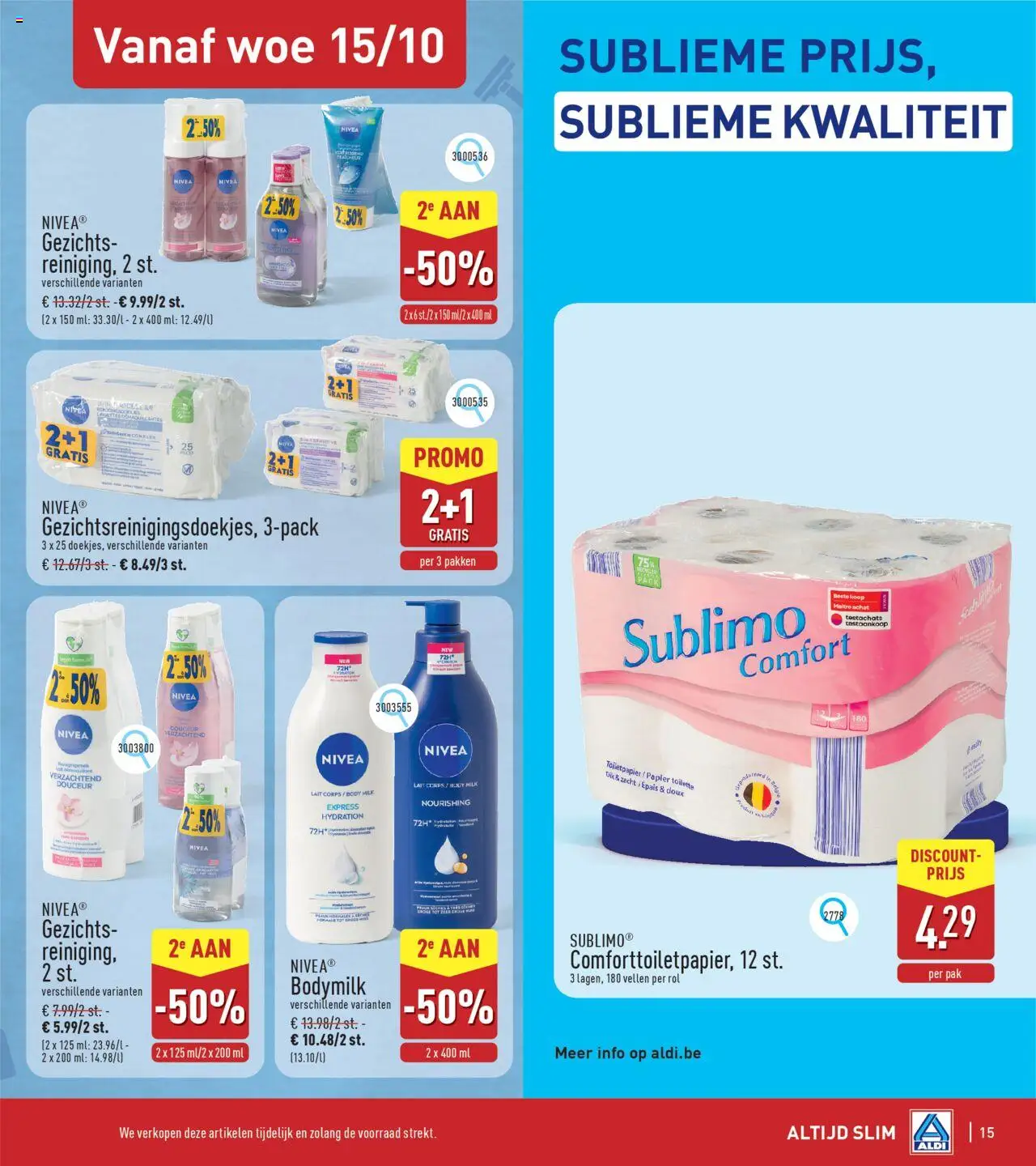 {H1} | Pagina: 15 | Producten: Papier, Toiletpapier