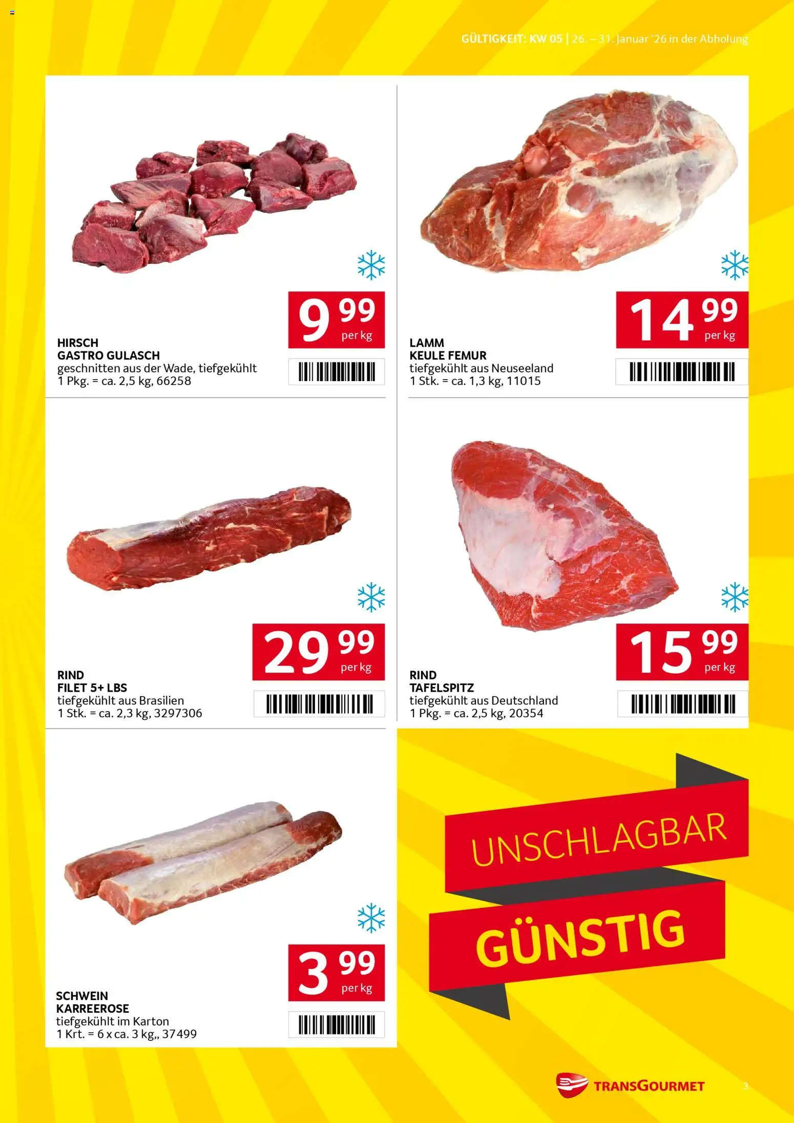 Transgourmet Flugblatt gültig ab 26.01.2026 | Seite: 3