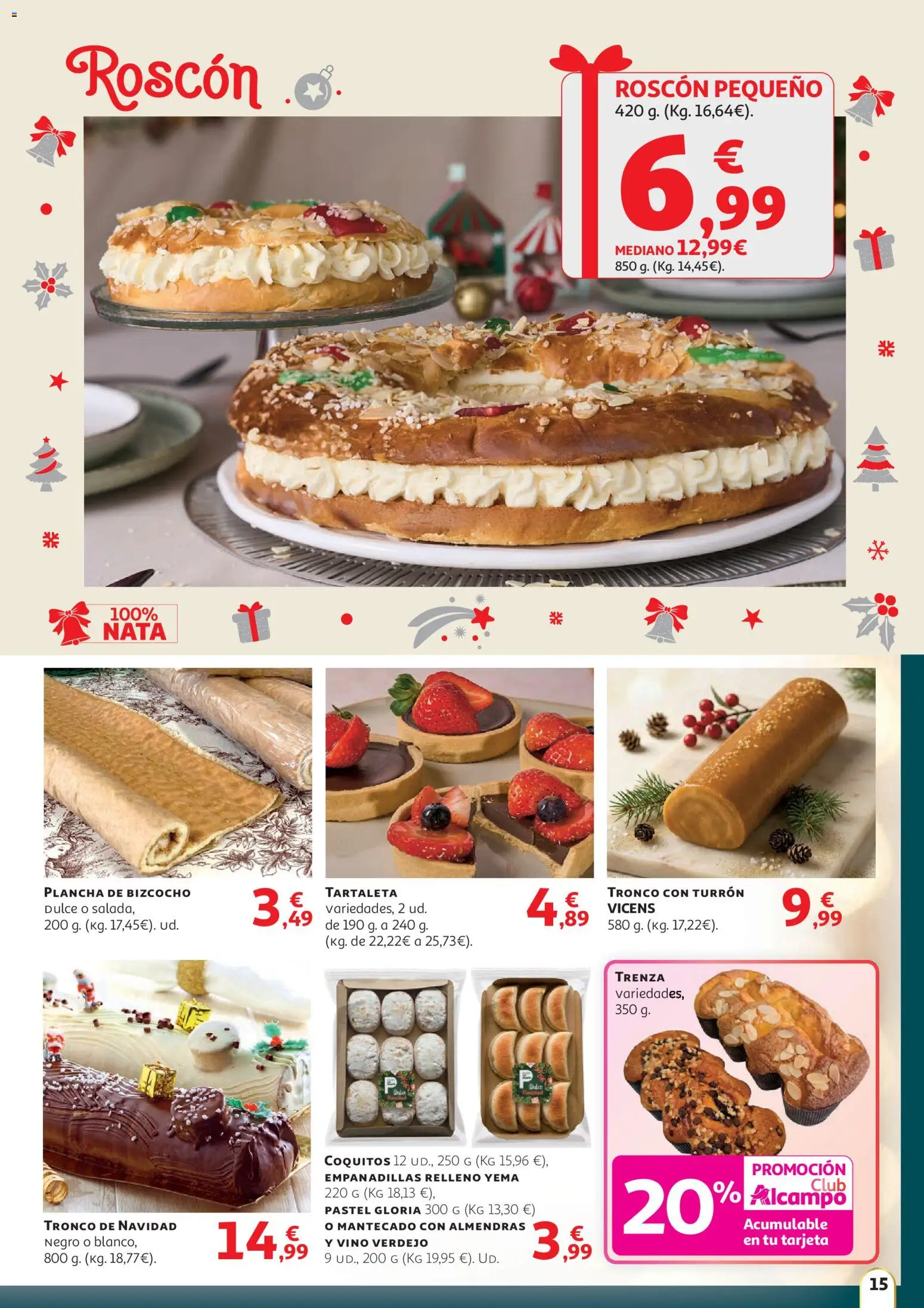 Alcampo - HP catalan  │ válido desde el 11.12.2025 | Página: 15 | Productos: Vino, Bizcocho, Plancha