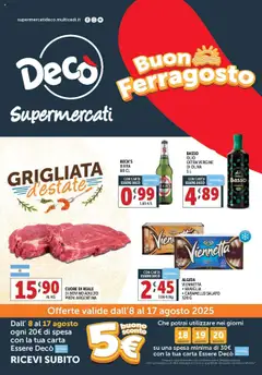 Anteprima del volantino Decò Supermercati - Napoli catalogo valido a partire dal 08.08.2025