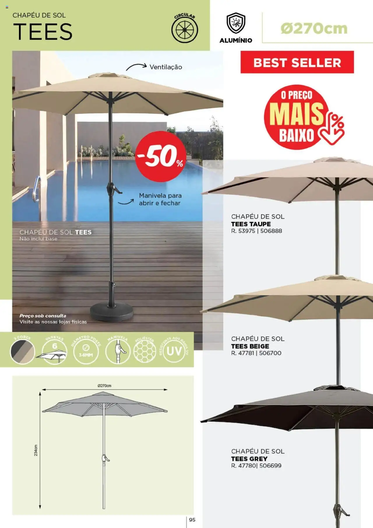 Espaço Casa - Catálogo  Ec Ar Livre  2025 │ válido de 04.03.2025 | Página: 95 | Produtos: Chapéu, Base