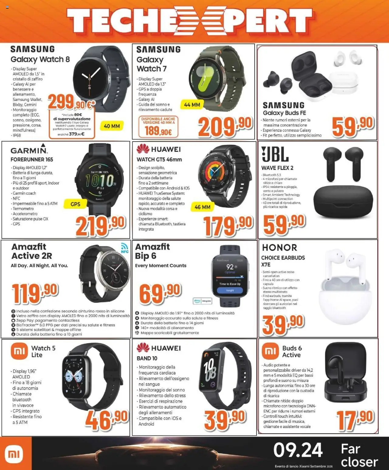 Volantino Expert del 11.09.2025 | Pagina: 31 | Prodotti: Auricolari, Huawei, Samsung Galaxy, Samsung