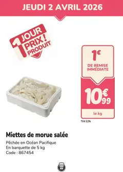 Promocash - Prévisualisation de Promocash PROMO morue valide à partir de 02.04.2026
