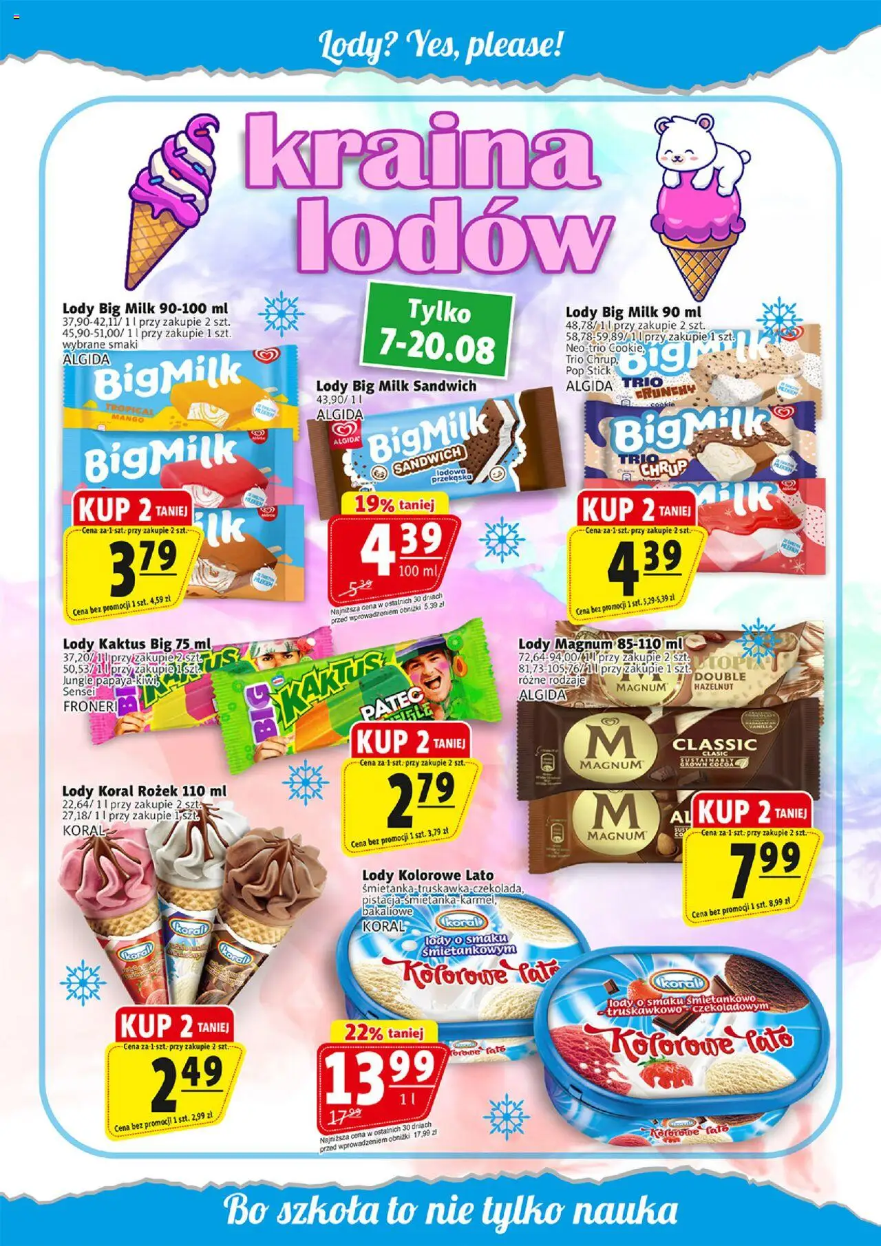 Prim Market Gazetka - Witaj Szkoło od 07.08.2025 | Strona: 11 | Produkty: Mango, Sandwich, Big Milk, Lody Kaktus
