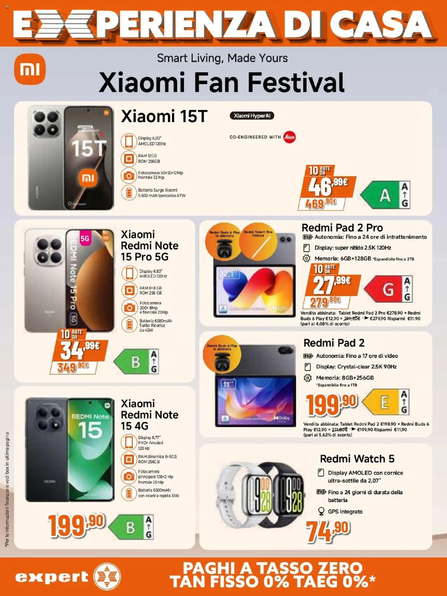 Volantino Expert del 09.04.2026 | Pagina: 7 | Prodotti: Xiaomi, Fotocamera, Fan, Batteria