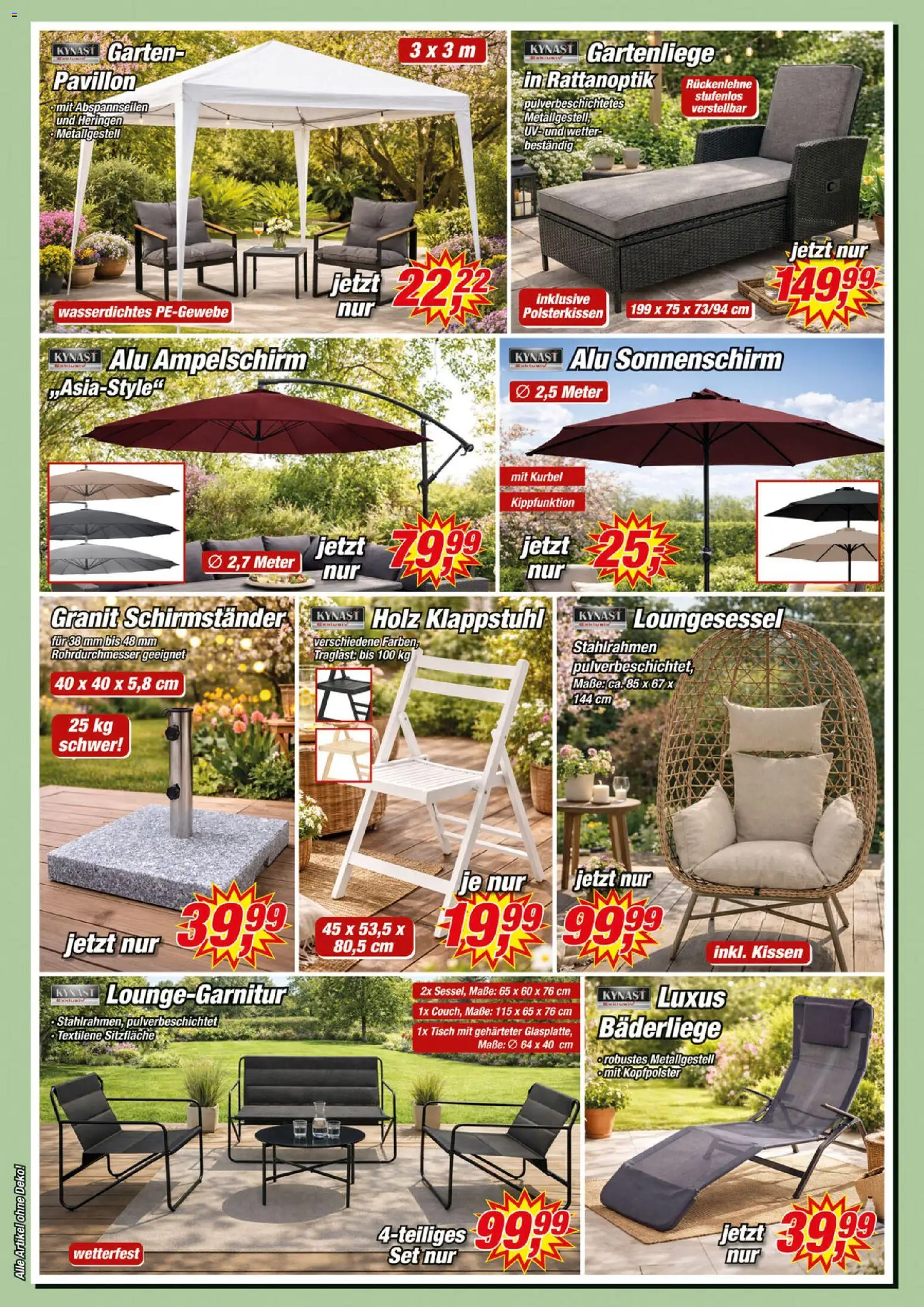 Posten Börse Prospekt – gültig ab 18.04.2026 | Seite: 2 | Produkte: Kissen, Tisch, Kopfpolster, Sonnenschirm