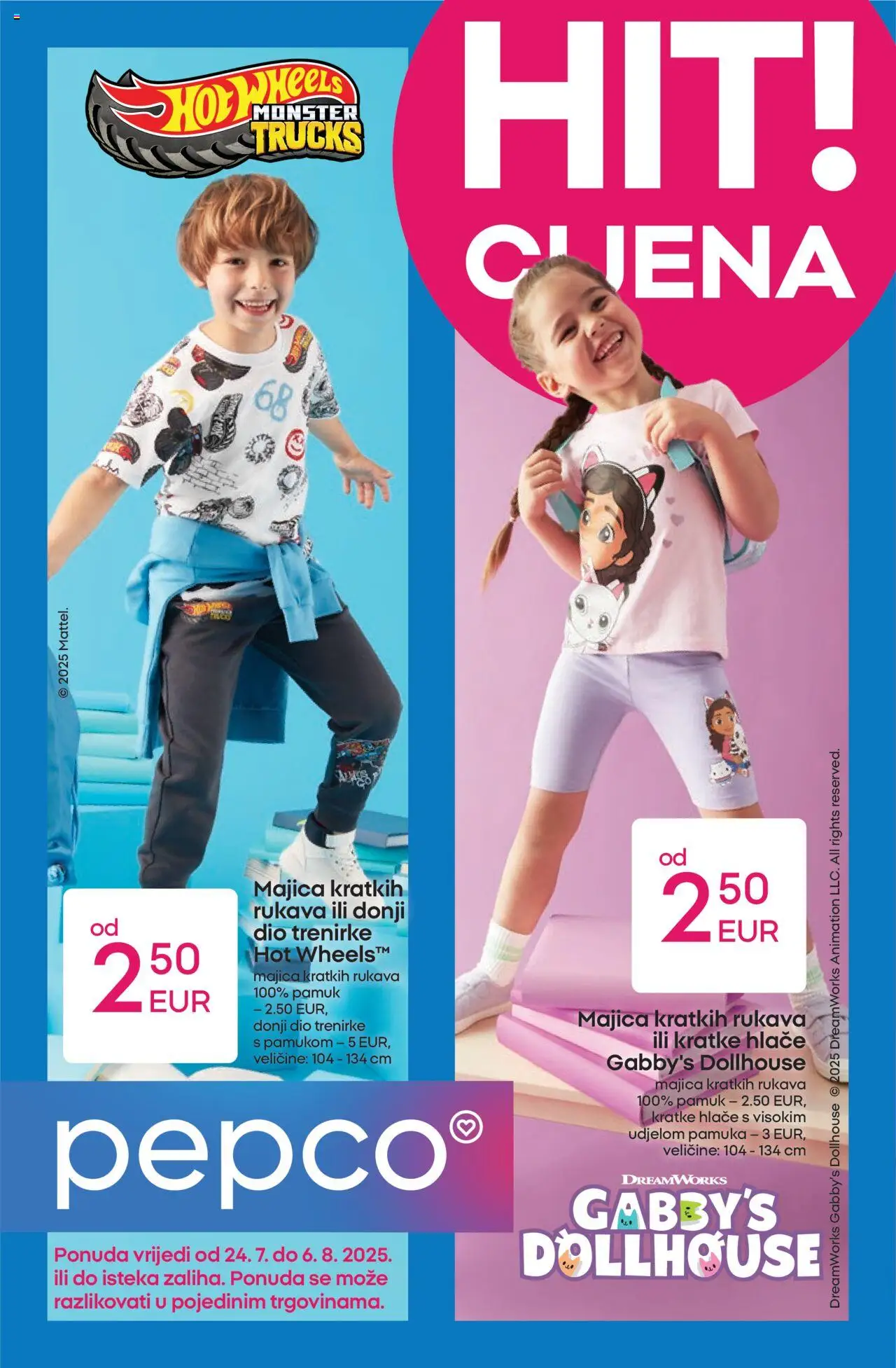 Pepco katalog | vrijedi od 24.07.2025 | Stranica: 1 | Proizvodi: Majica, Hlače, Kratke hlače