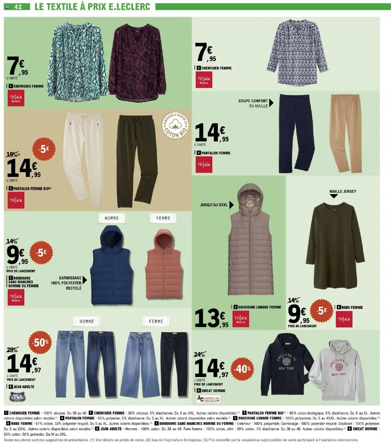 | Page: 42 | Produits: Jeans, Chemisier, Blouse, Doudoune