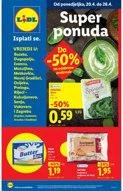 Lidl Super ponuda  - Pregled kataloga iz trgovine Lidl, vrijedi od 20.04.2026