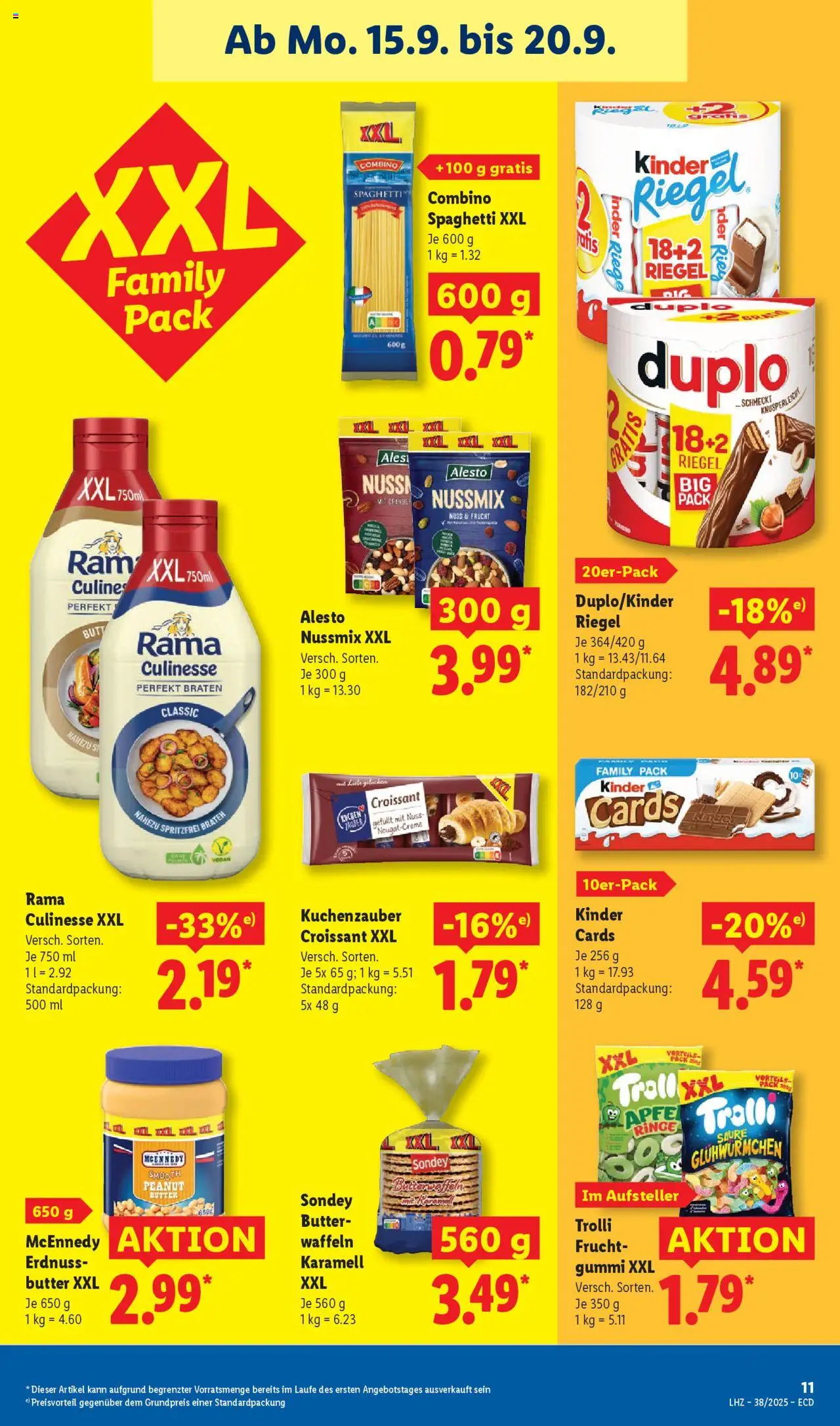 Lidl Prospekt 	 – gültig ab 15.09.2025 | Seite: 19 | Produkte: Rama, Butter, Waffeln, Croissant