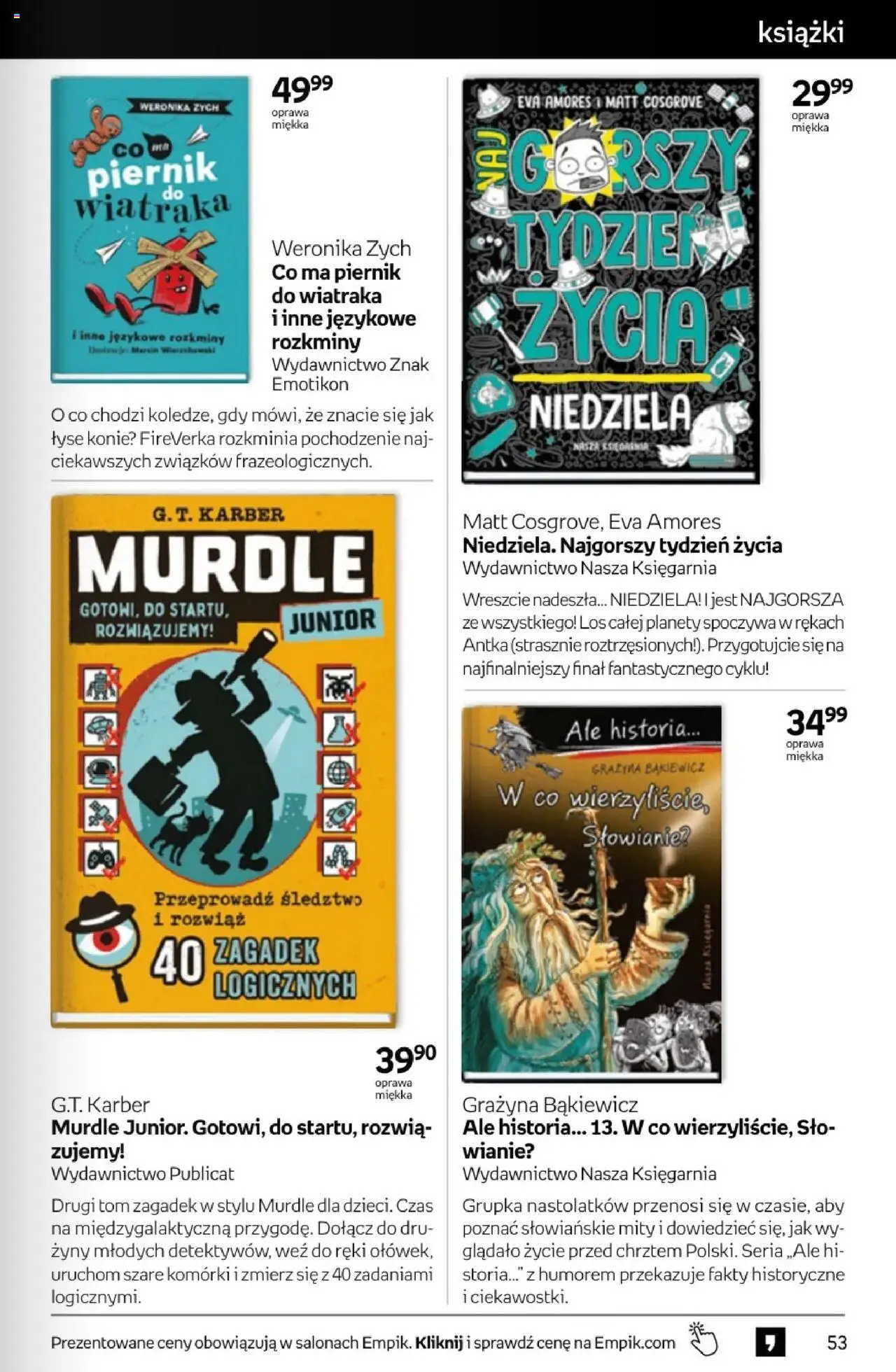 Empik promocje od 10.09.2025 | Strona: 53 | Produkty: Piernik, Książki