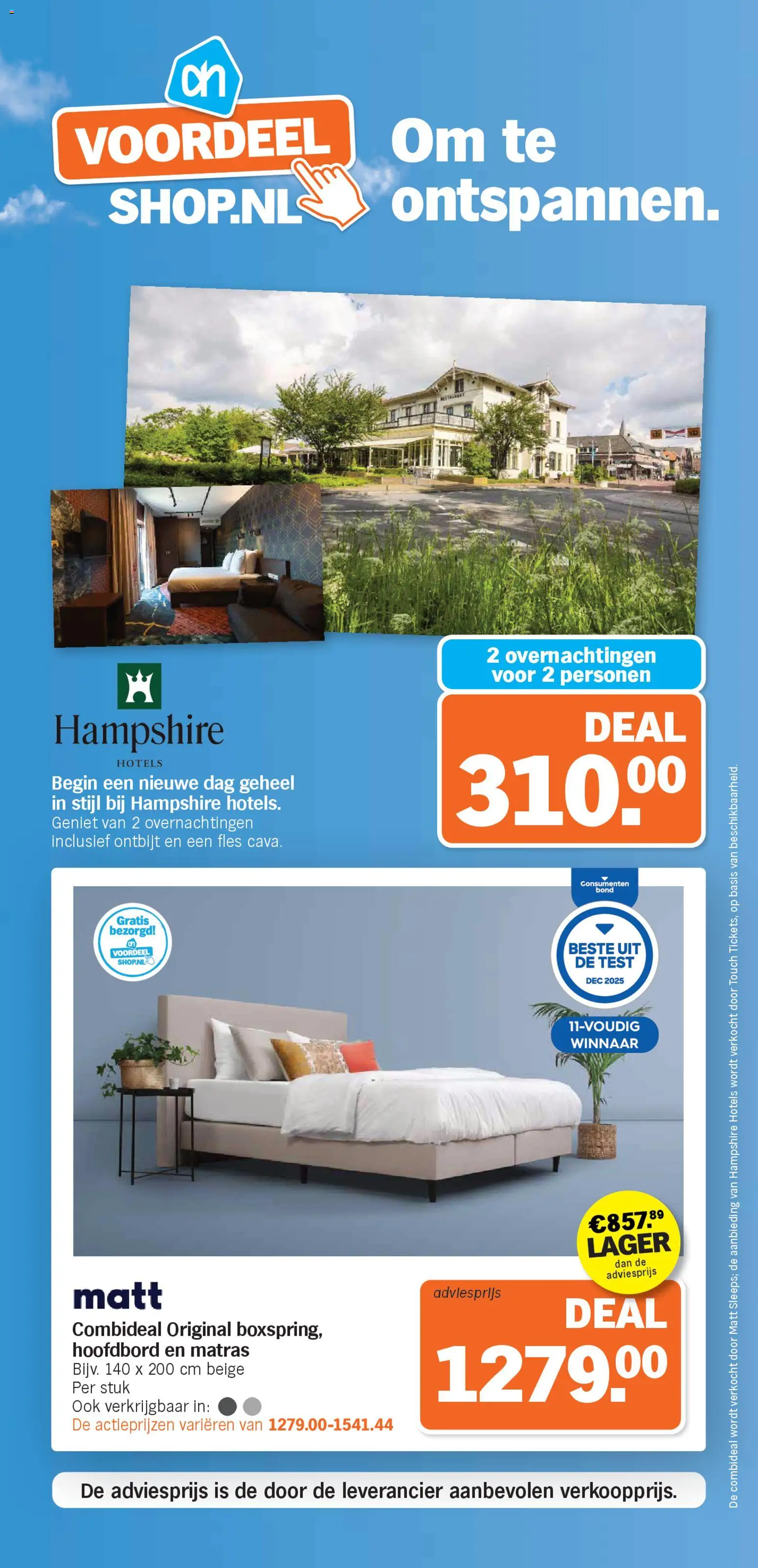 {H1} | Pagina: 7 | Producten: Fles, Bed, Matras