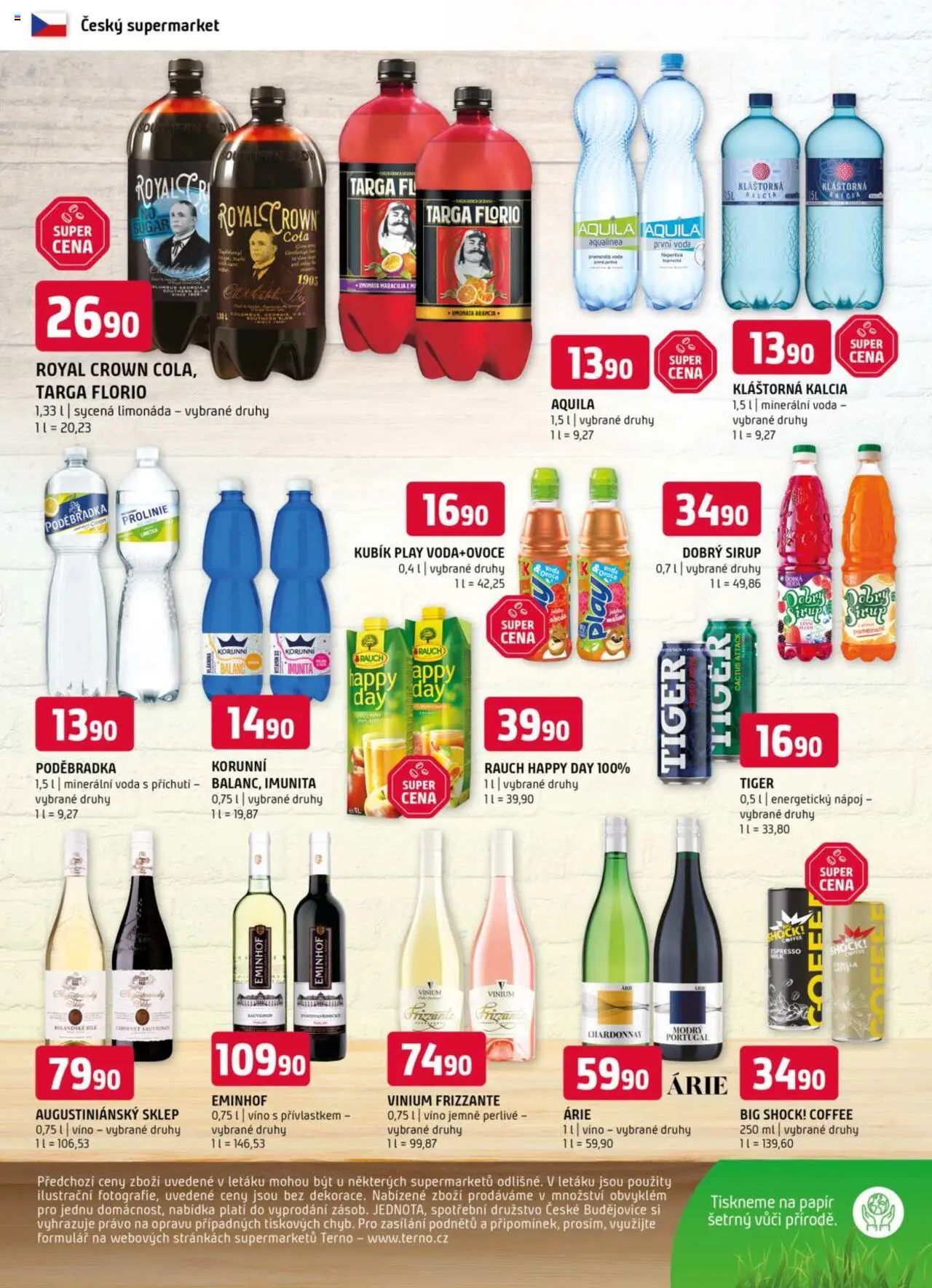 Terno leták od 10.09.2025 | Strana: 12 | Produkty: Limonáda, Tiger, Sirup, Poděbradka ProLinie