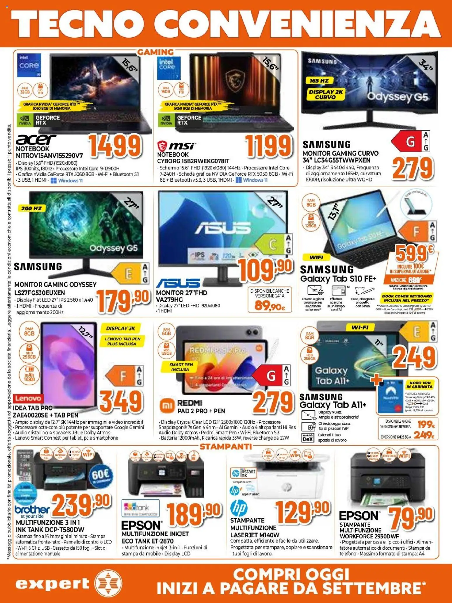 Volantino Expert del 26.03.2026 | Pagina: 10 | Prodotti: Schermo, Monitor, Notebook, Smartphone