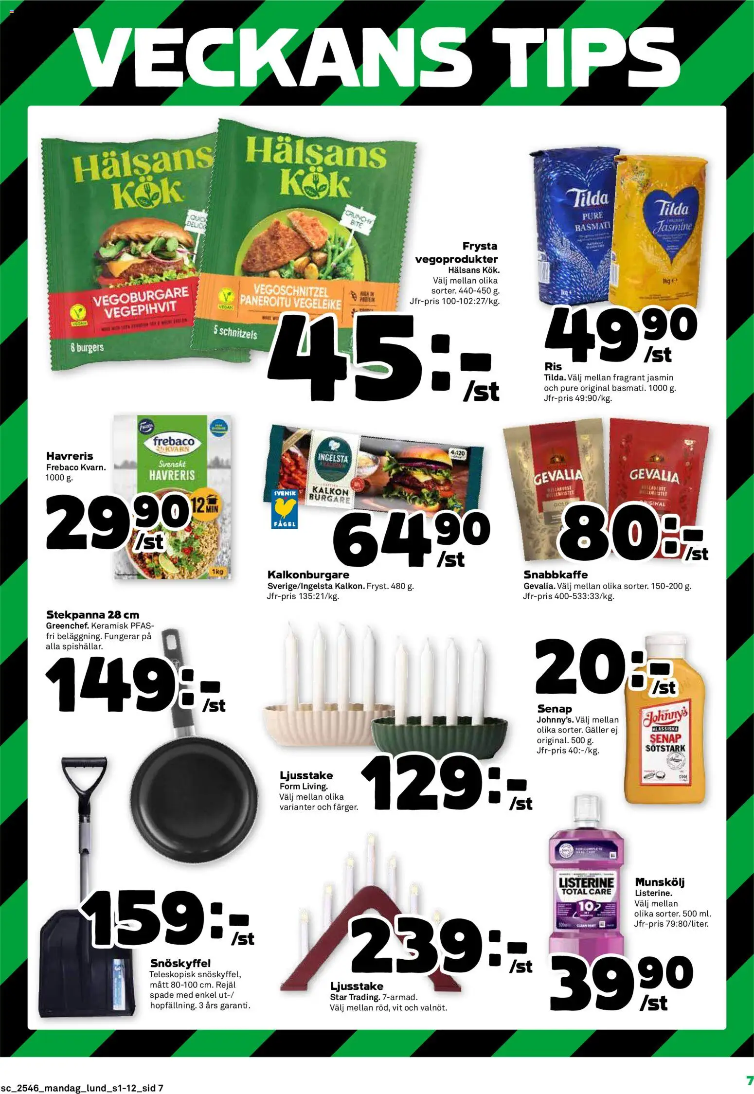 Stora Coop reklamblad aktuell från 10.11.2025 | Sida: 7 | Produkter: Munskölj, Spade, Senap, Galler