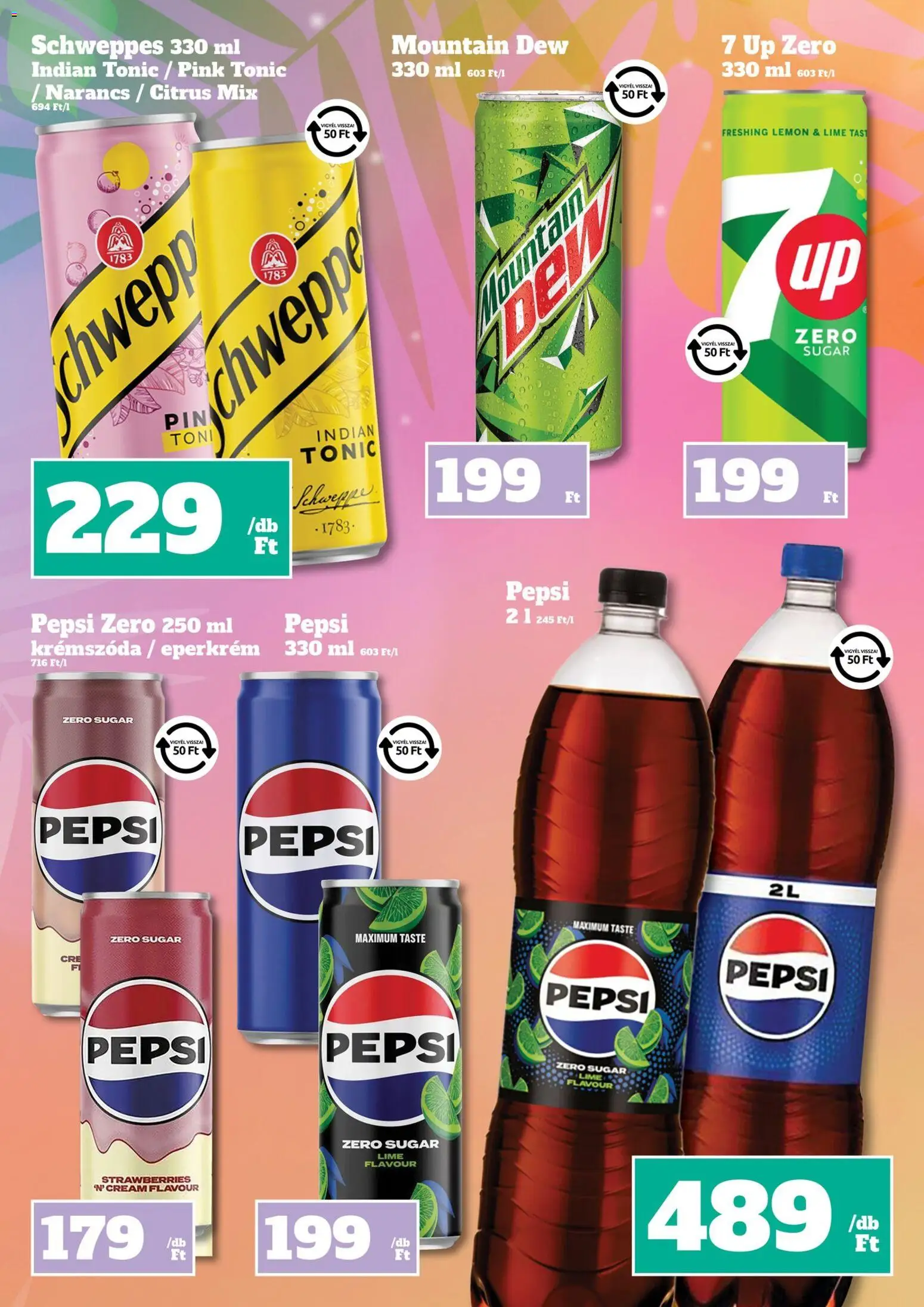 Family Diszkont akciós ujság - amely érvényes a következő dátumtól: 30.10.2025 | Oldal: 26 | Termékek: Tonic, Lime, Pepsi, Narancs